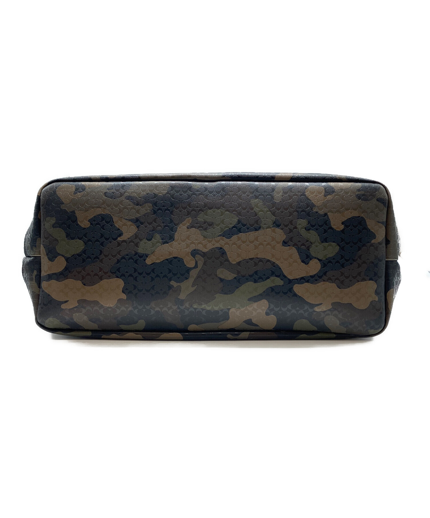 【美品】COACH コーチ F70832 トートバッグ 迷彩 PVC ミニポーチ 中古・古着通販】COACH (コーチ) トートバッグ COACH（コーチ） グレー