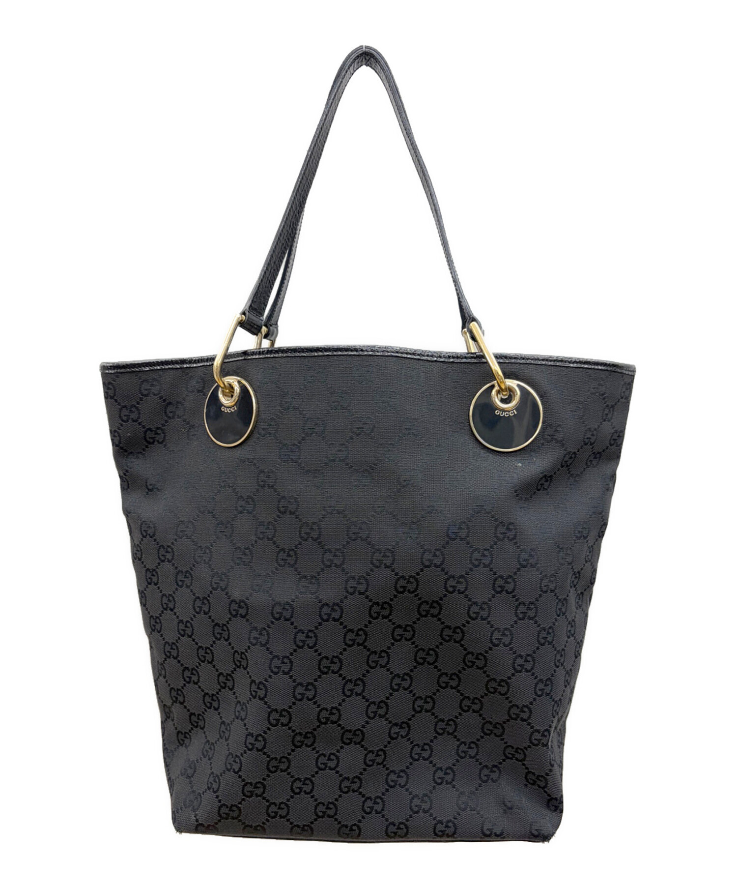 中古・古着通販】GUCCI (グッチ) トートバッグ ブラック｜ブランド 