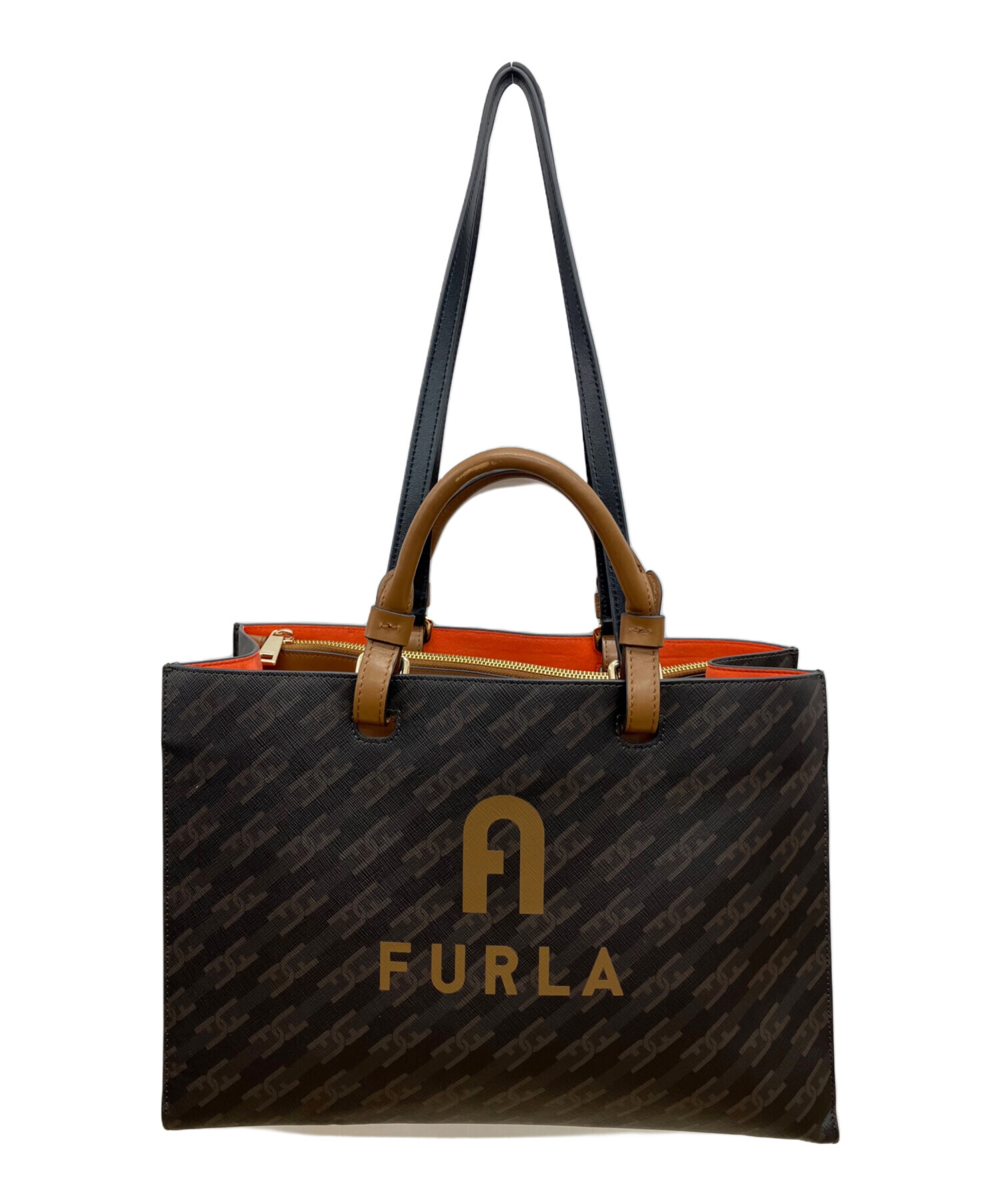 中古・古着通販】FURLA (フルラ) ヴァーシティスタイル 2WAYバッグ