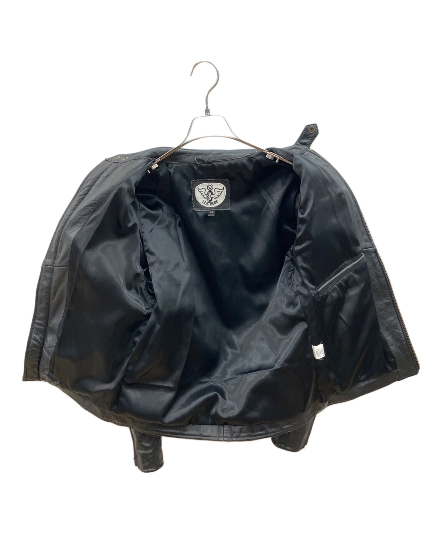 【中古】 三越の革新 中古・古着通販】63 leathers (ロクサン レザーズ) シングルライダース