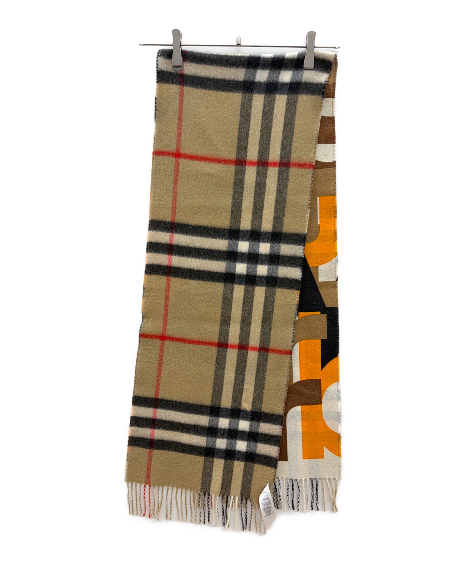 BURBERRY LONDN メリノウール　カシミヤ混　マフラー　ダブルフェイス 中古・古着通販】BURBERRY LONDON (バーバリーロンドン) リバーシブル