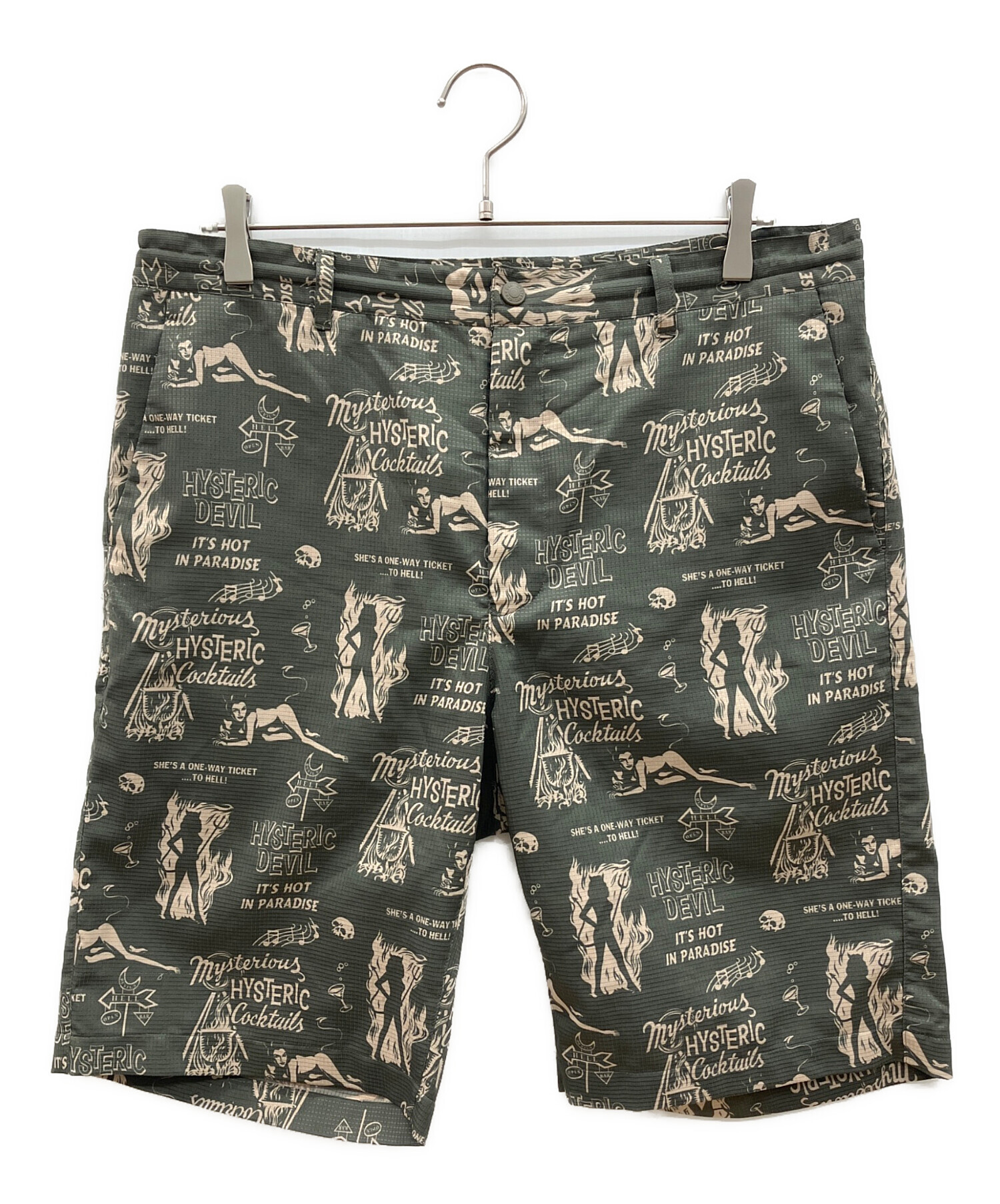 ヒステリックグラマー　総柄 ショーパン ショートパンツ ハーフパンツ ギャル ① 中古・古着通販】Hysteric Glamour (ヒステリックグラマー) DEVILS