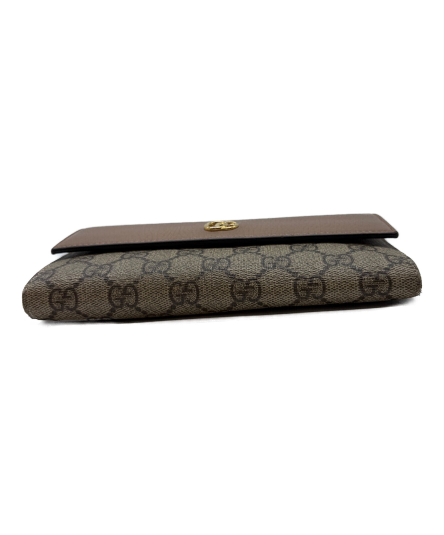 中古・古着通販】GUCCI (グッチ) GGマーモント ベージュ×ピンク 