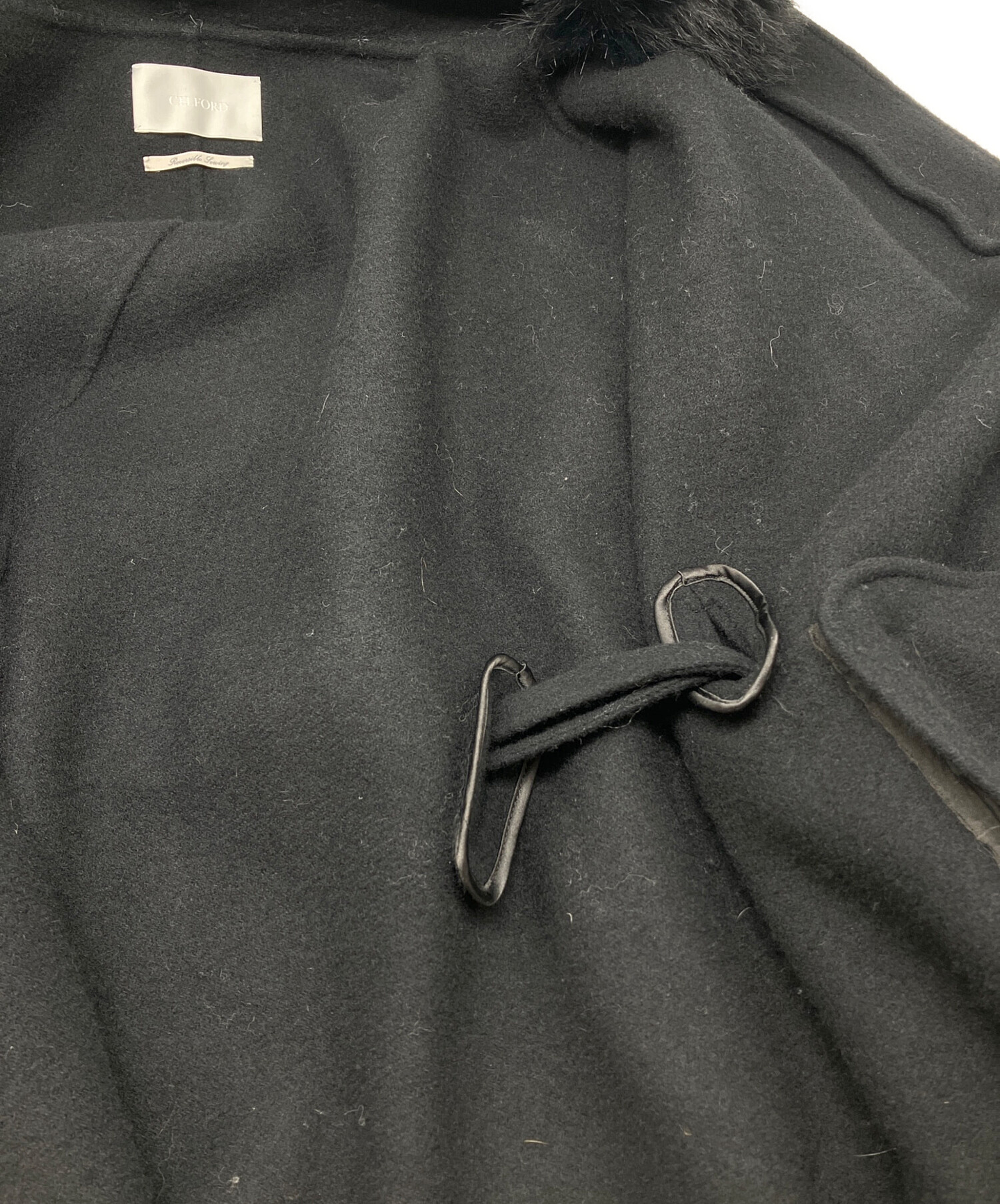 中古・古着通販】CELFORD (セルフォード) ファーポンチョコート