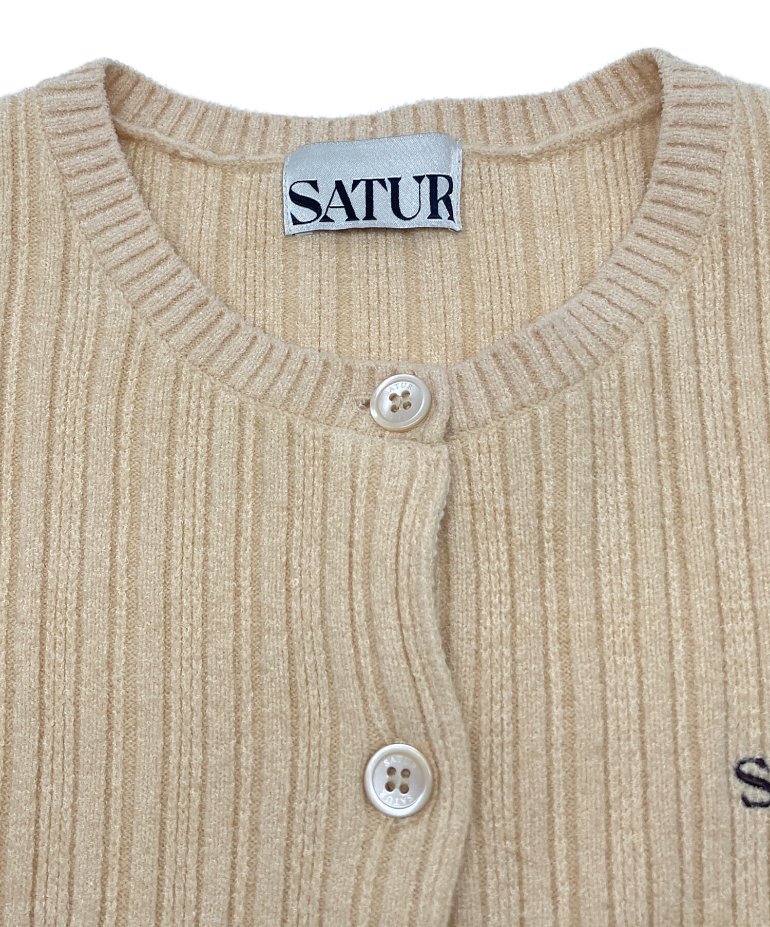 中古・古着通販】SATUR (セター) 薄手カーディガン オーク サイズ:S