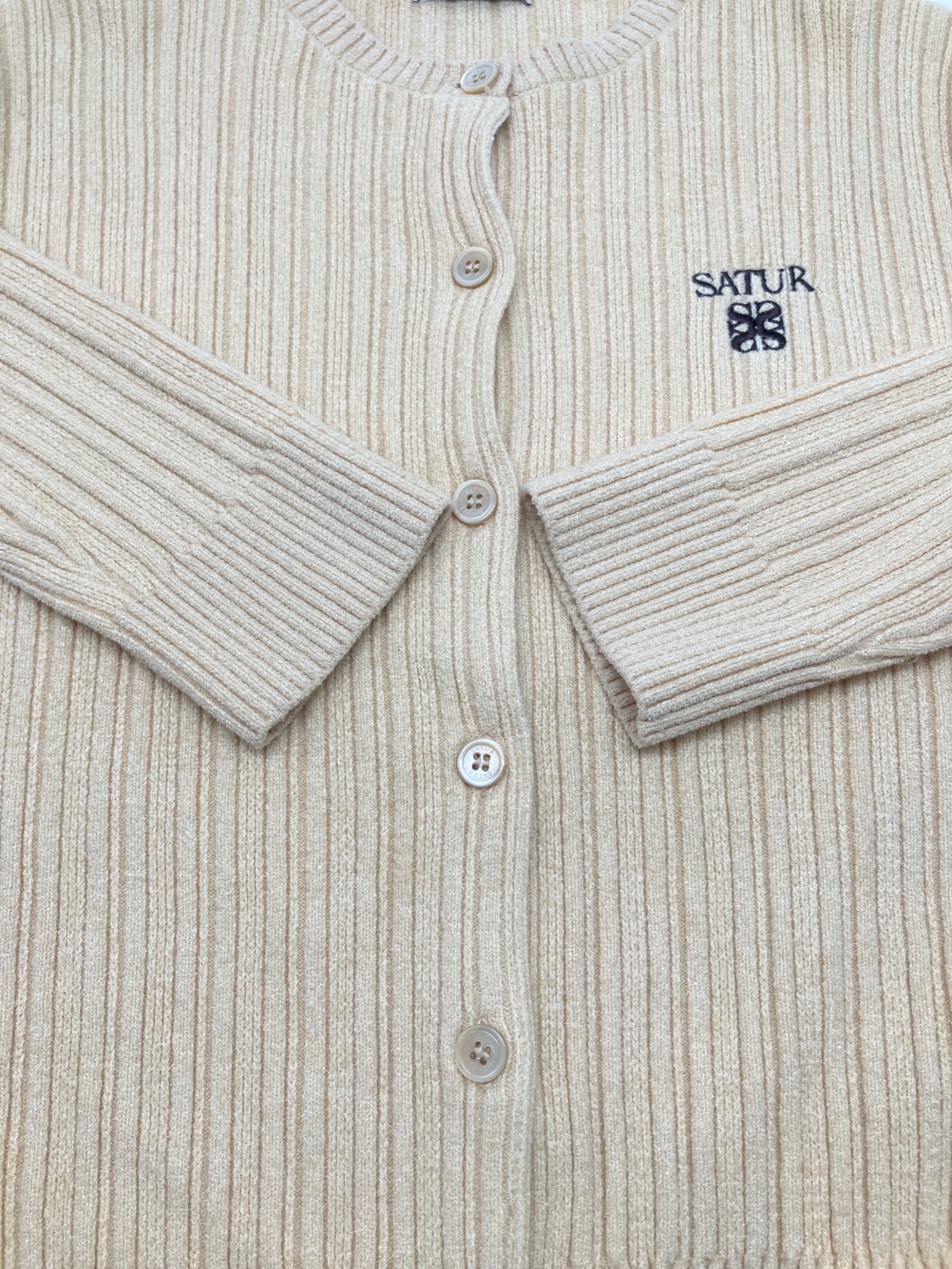 中古・古着通販】SATUR (セター) 薄手カーディガン オーク サイズ:S