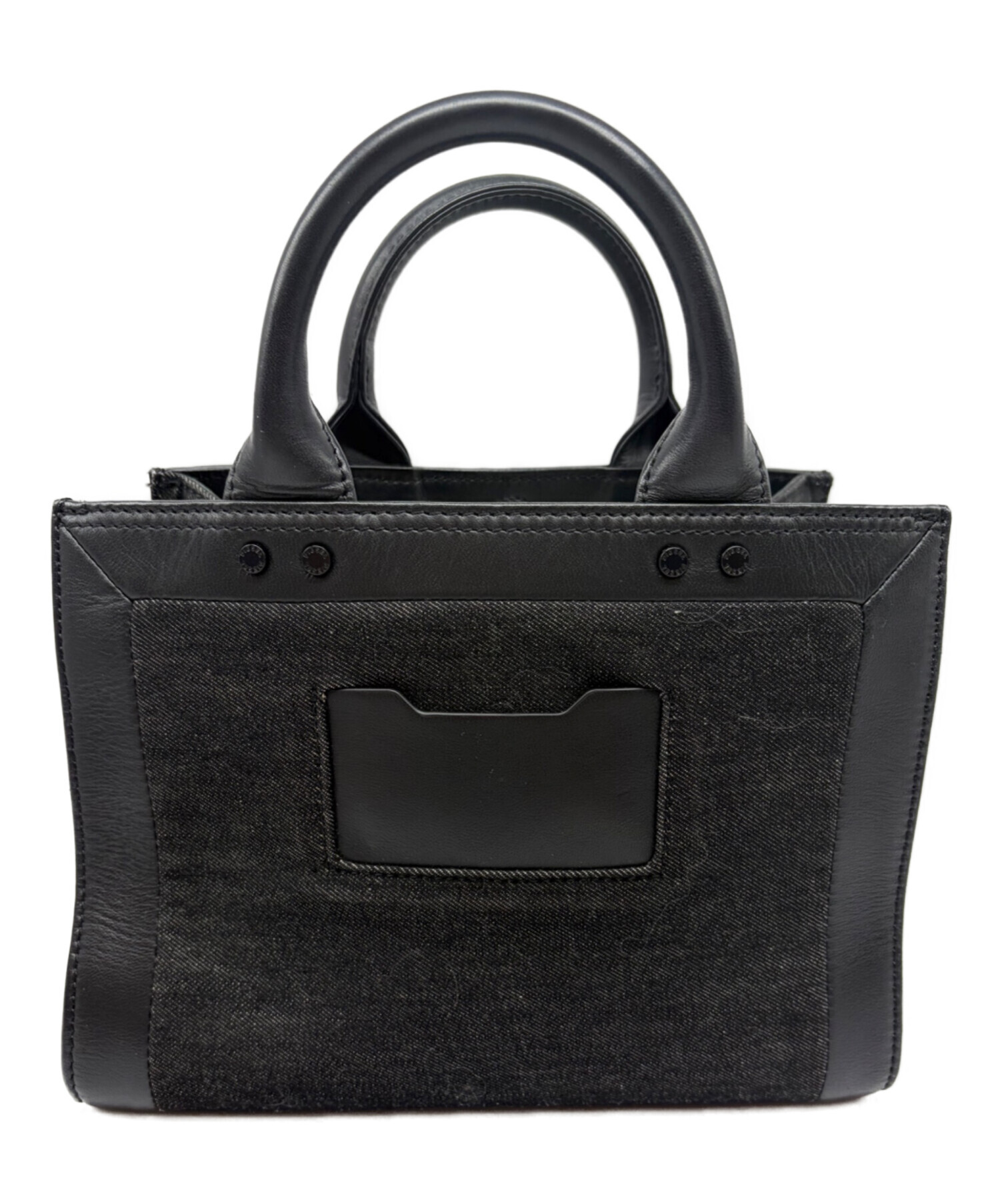 中古・古着通販】DIESEL (ディーゼル) デニムハンドバッグ ブラック