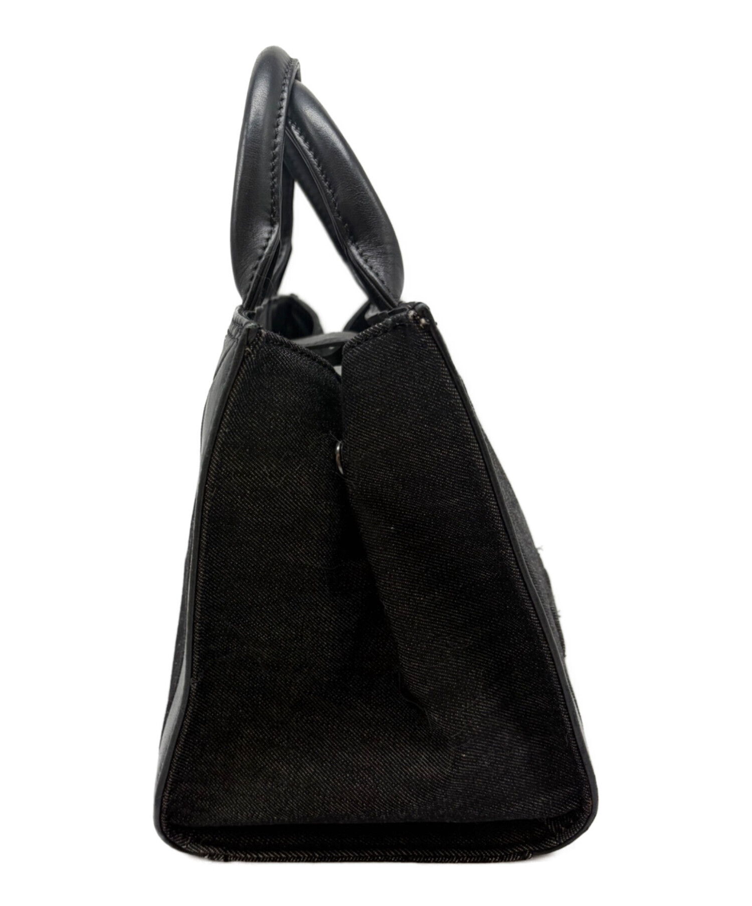DIESELハンドバッグ 中古・古着通販】DIESEL (ディーゼル) デニムハンドバッグ ブラック