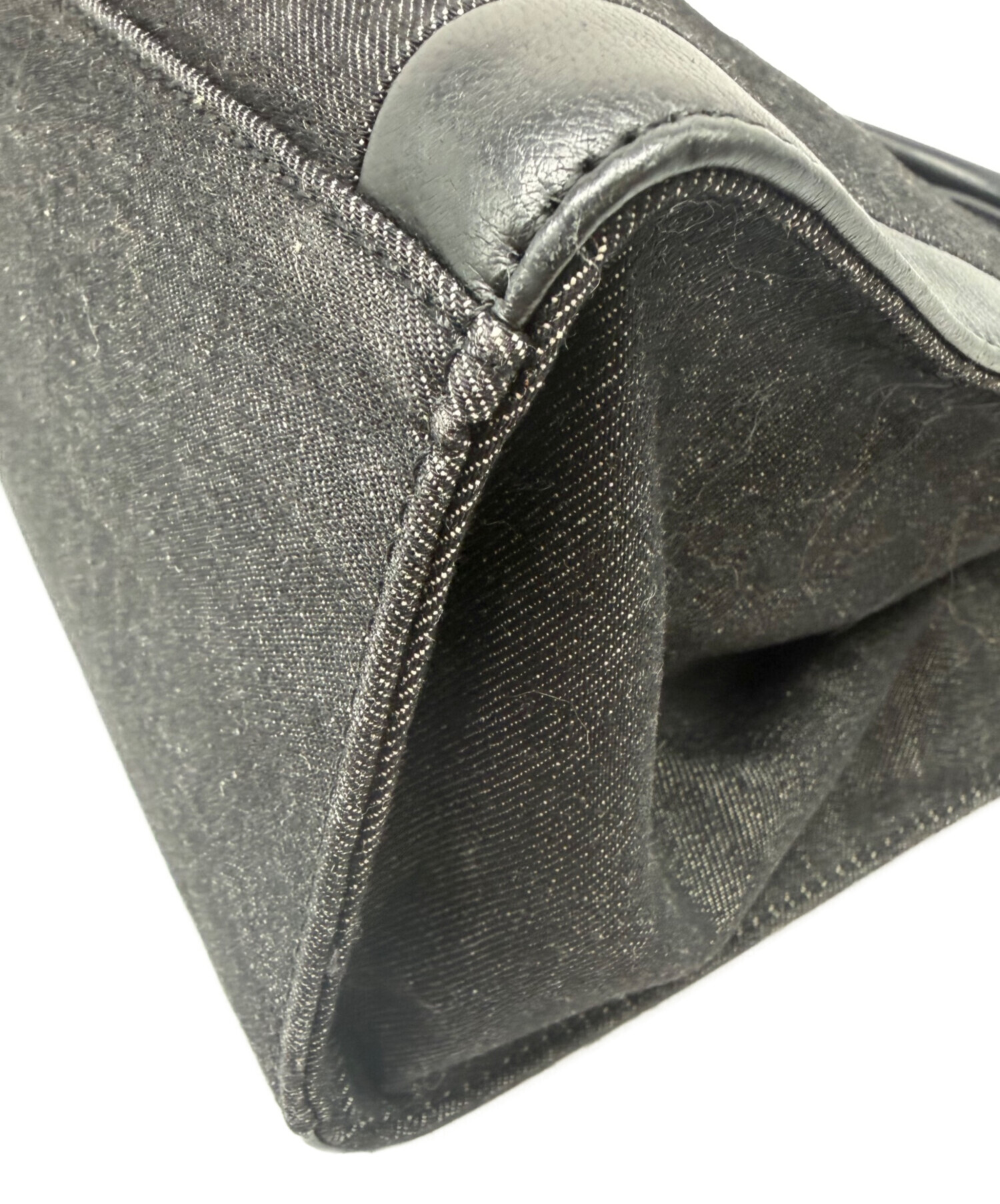 中古・古着通販】DIESEL (ディーゼル) デニムハンドバッグ ブラック