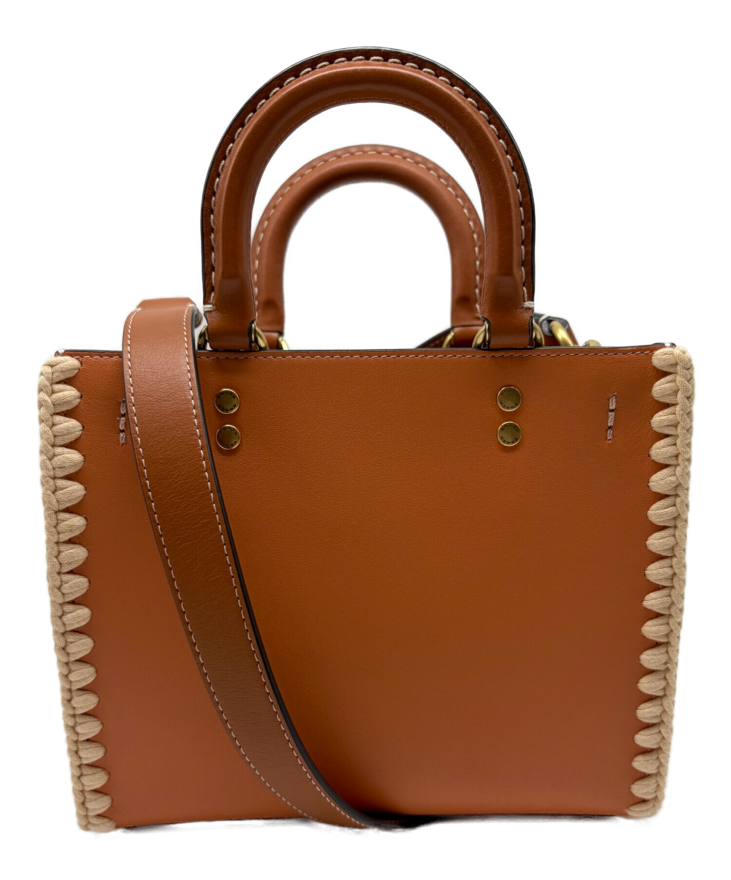 中古・古着通販】COACH (コーチ) ローグ20・クロシェ ブラウン