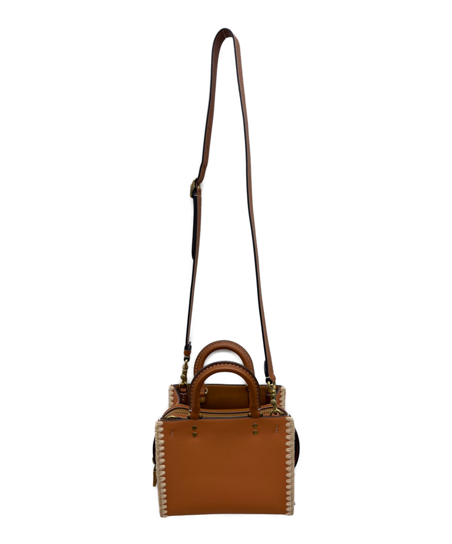 中古・古着通販】COACH (コーチ) ローグ20・クロシェ ブラウン