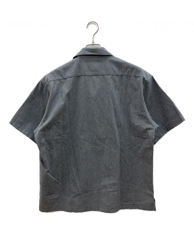 美品　Schott　半袖ワークシャツ　Lサイズ グレー　ポリコットン 中古・古着通販】Schott (ショット) 半袖シャツ COTTON COVERT SHIRT
