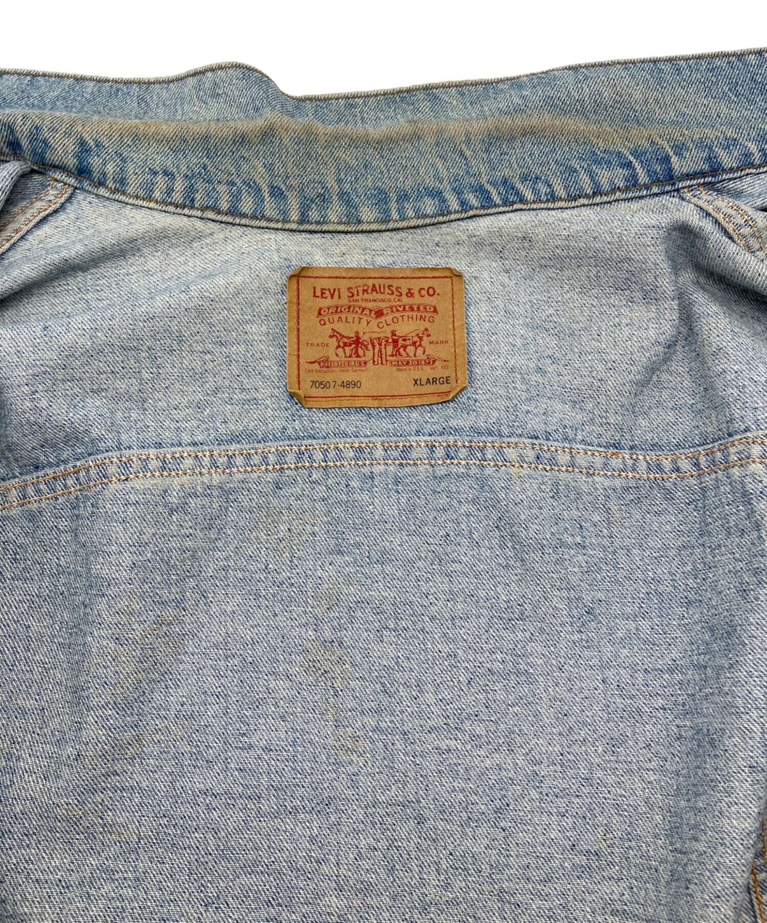 中古・古着通販】LEVI'S (リーバイス) 90s 70507デニムジャケット 1991