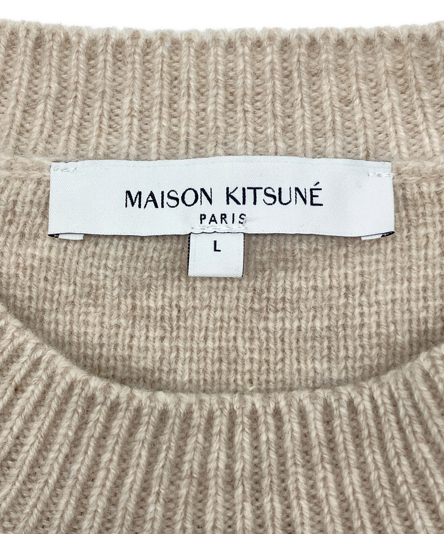 中古・古着通販】maison kitsune (メゾンキツネ) 厚手ニット BOLD FOX