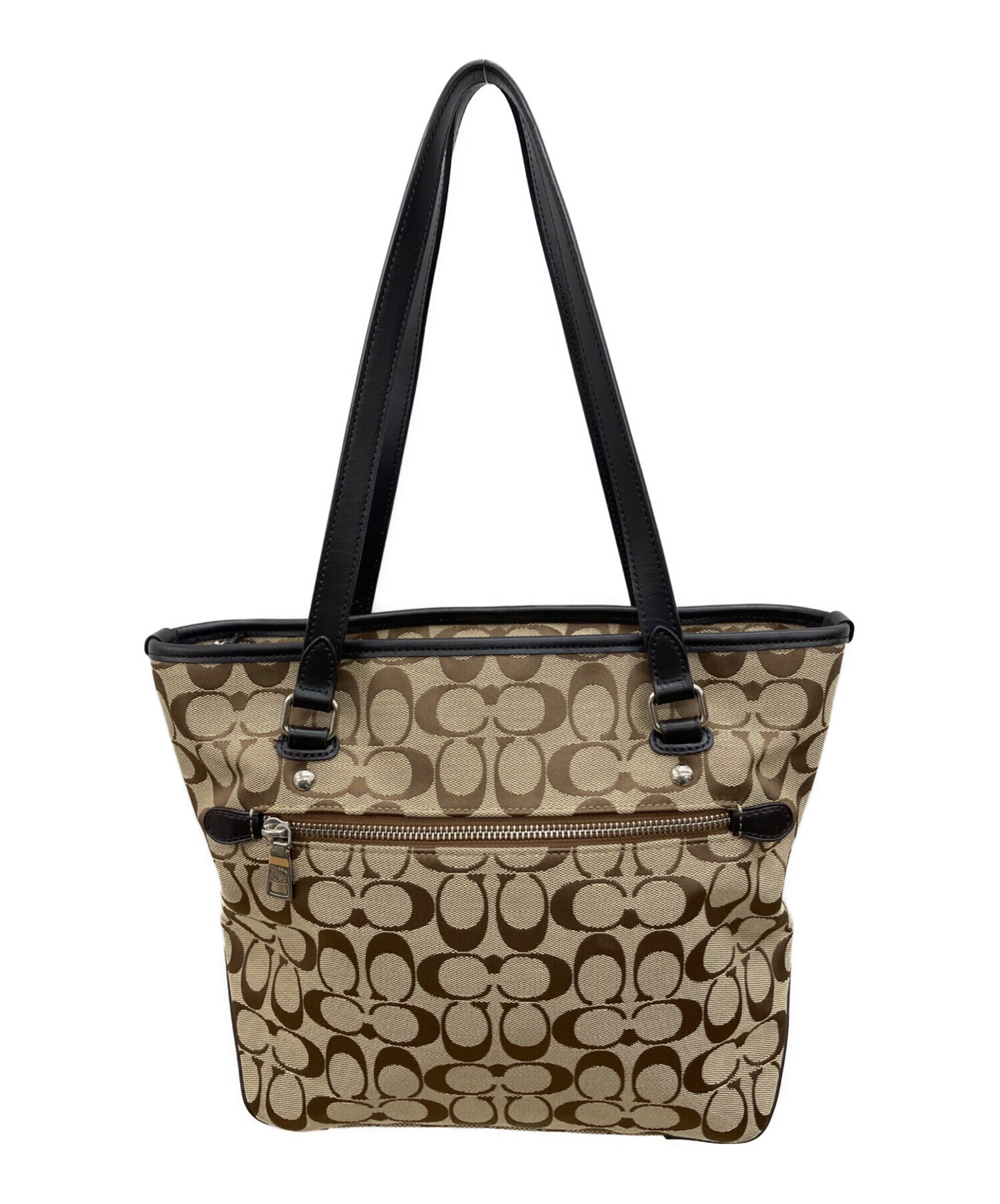 中古・古着通販】COACH (コーチ) シグネチャー トートバッグ ベージュ