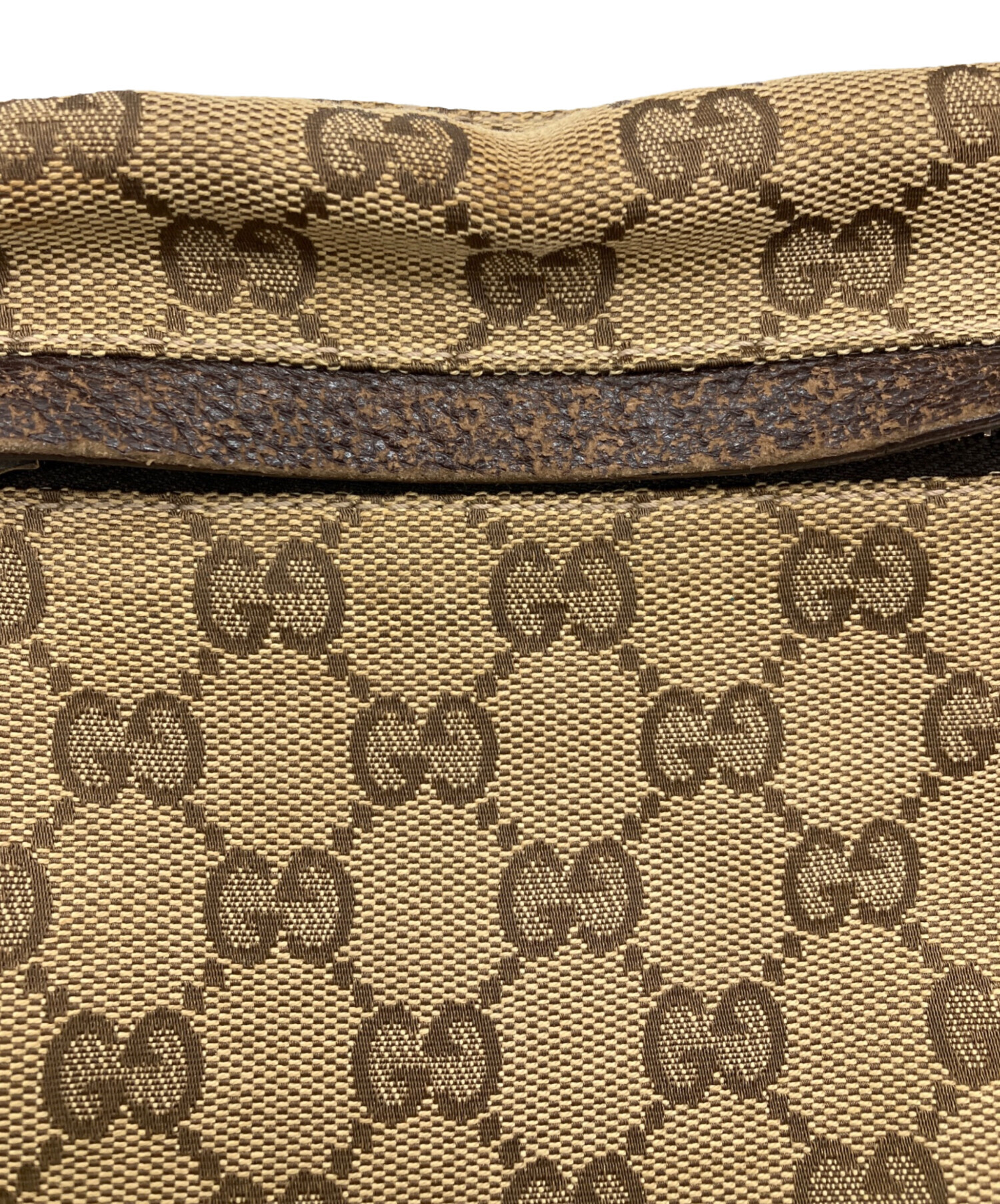中古・古着通販】GUCCI (グッチ) ウエストポーチ GG ベージュ×ブラウン