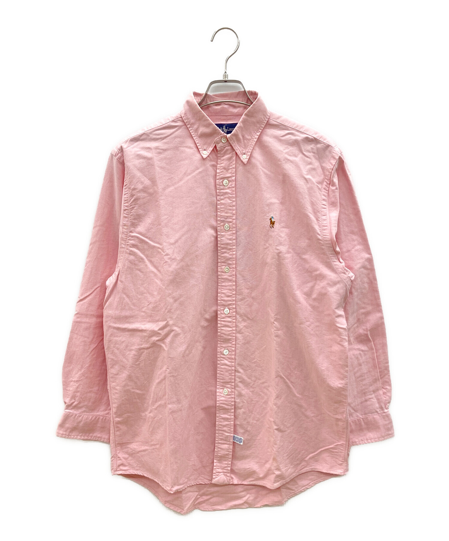 Ralph Lauren ボタンダウンシャツ ピンク 15 1/2-32 中古・古着通販】RALPH LAUREN (ラルフローレン) 90sボタンダウン