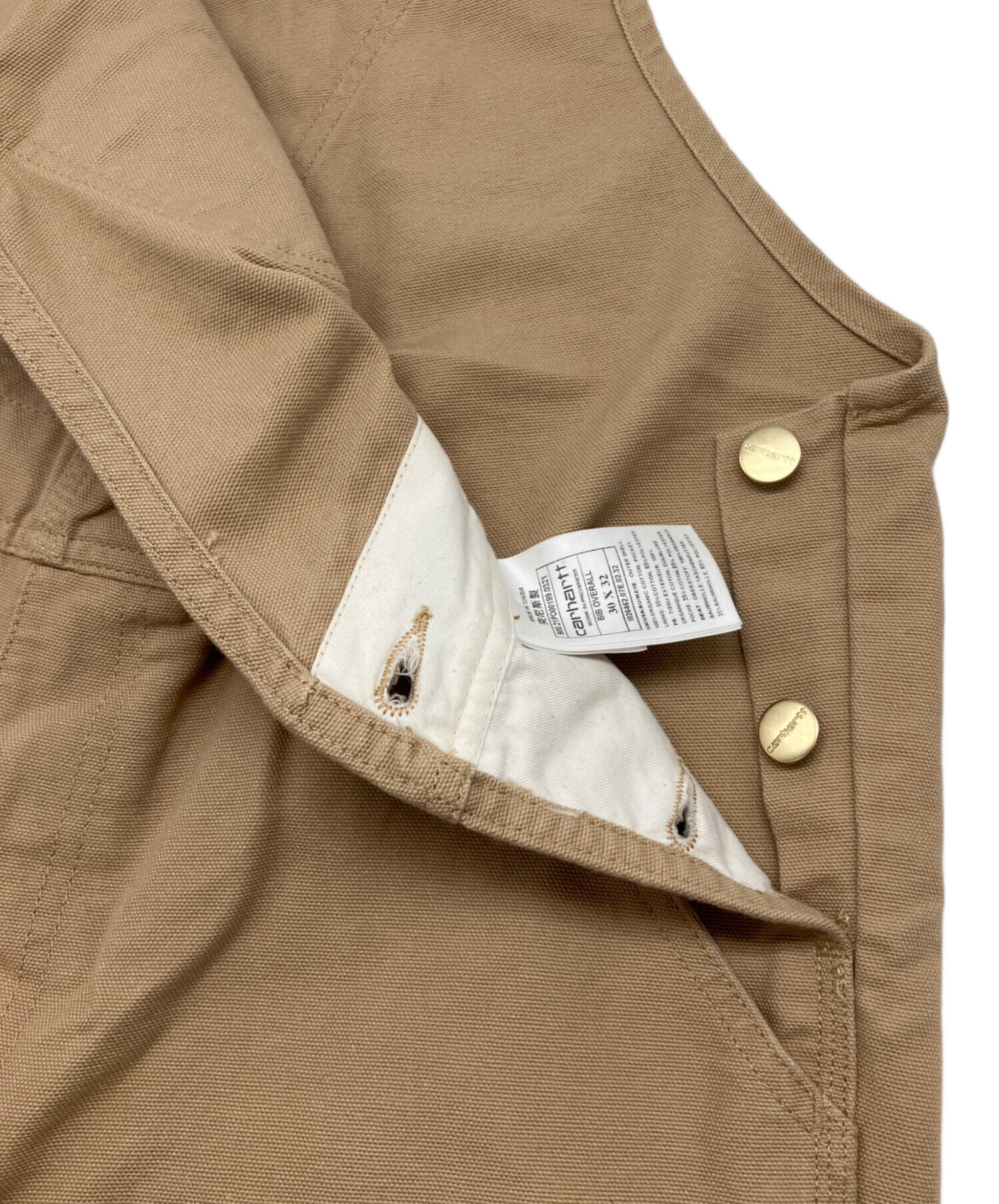 中古・古着通販】CarHartt (カーハート) オーバーオール ベージュ