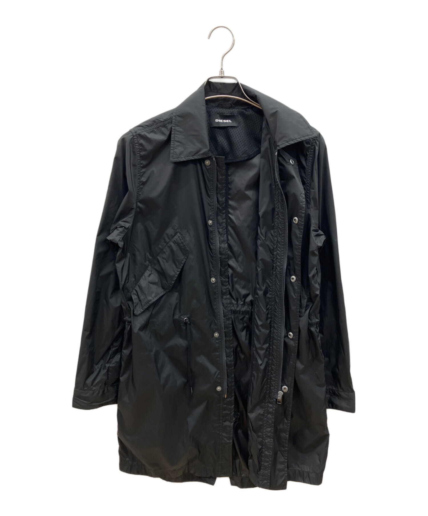中古・古着通販】DIESEL (ディーゼル) ナイロンジャケット ブラック