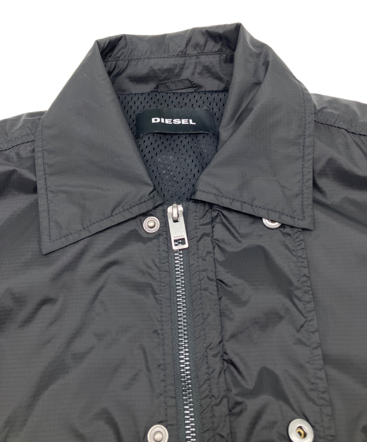 中古・古着通販】DIESEL (ディーゼル) ナイロンジャケット ブラック
