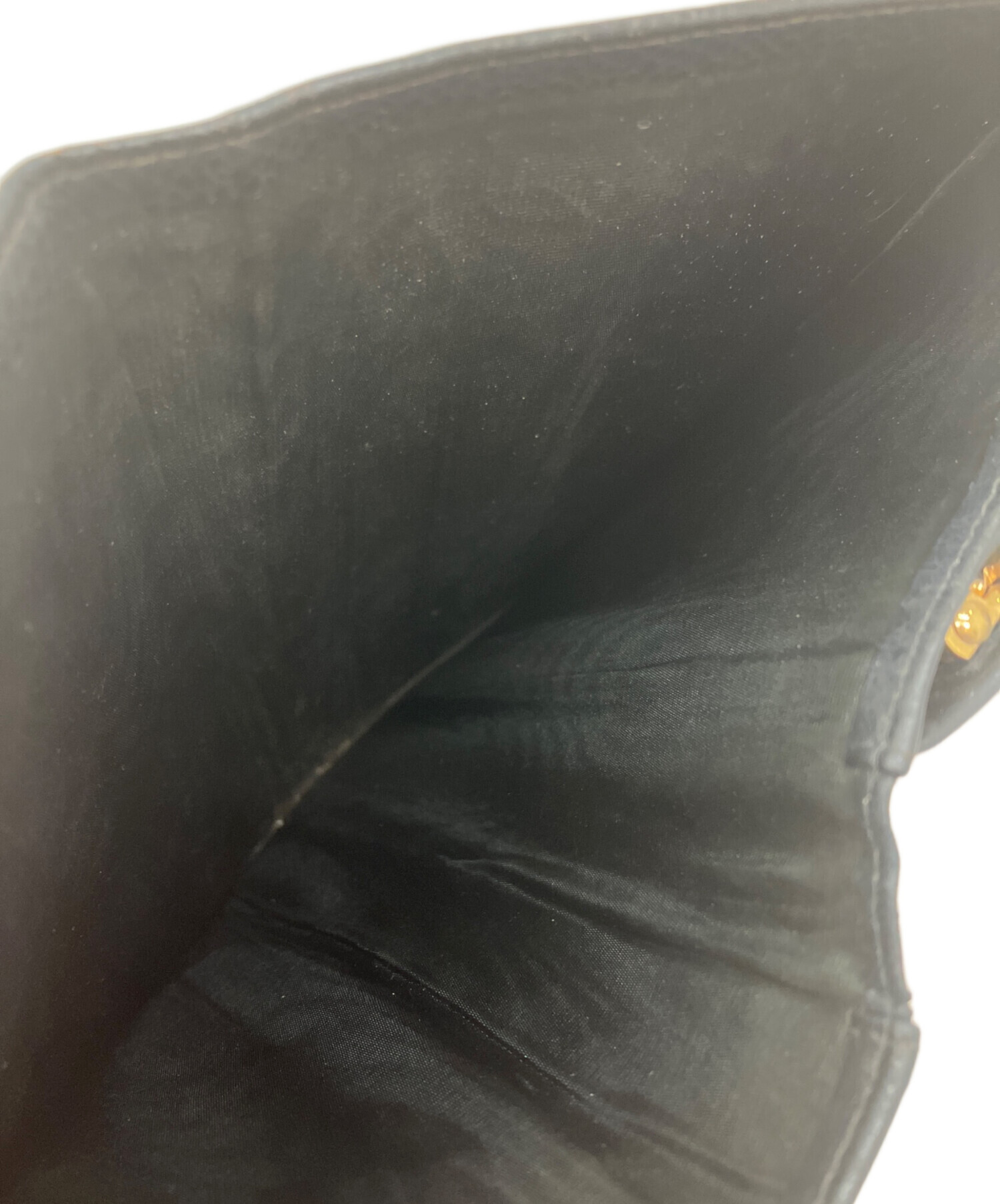 ジャンク品　シャネル　CHANEL キャビアスキン　長財布　ポーチ 中古・古着通販】CHANEL (シャネル) キャビアスキン長財布 ブラック