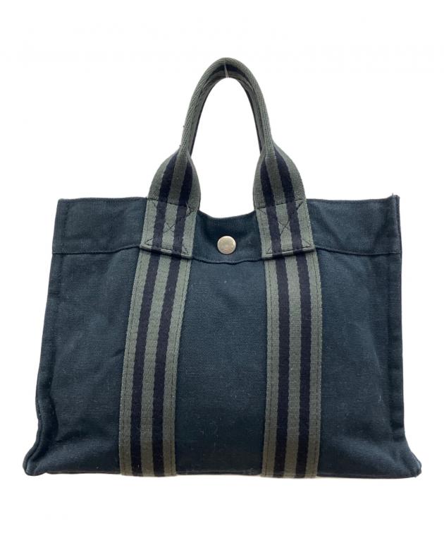 中古・古着通販】HERMES (エルメス) フールトゥPM ブラック×グレー 