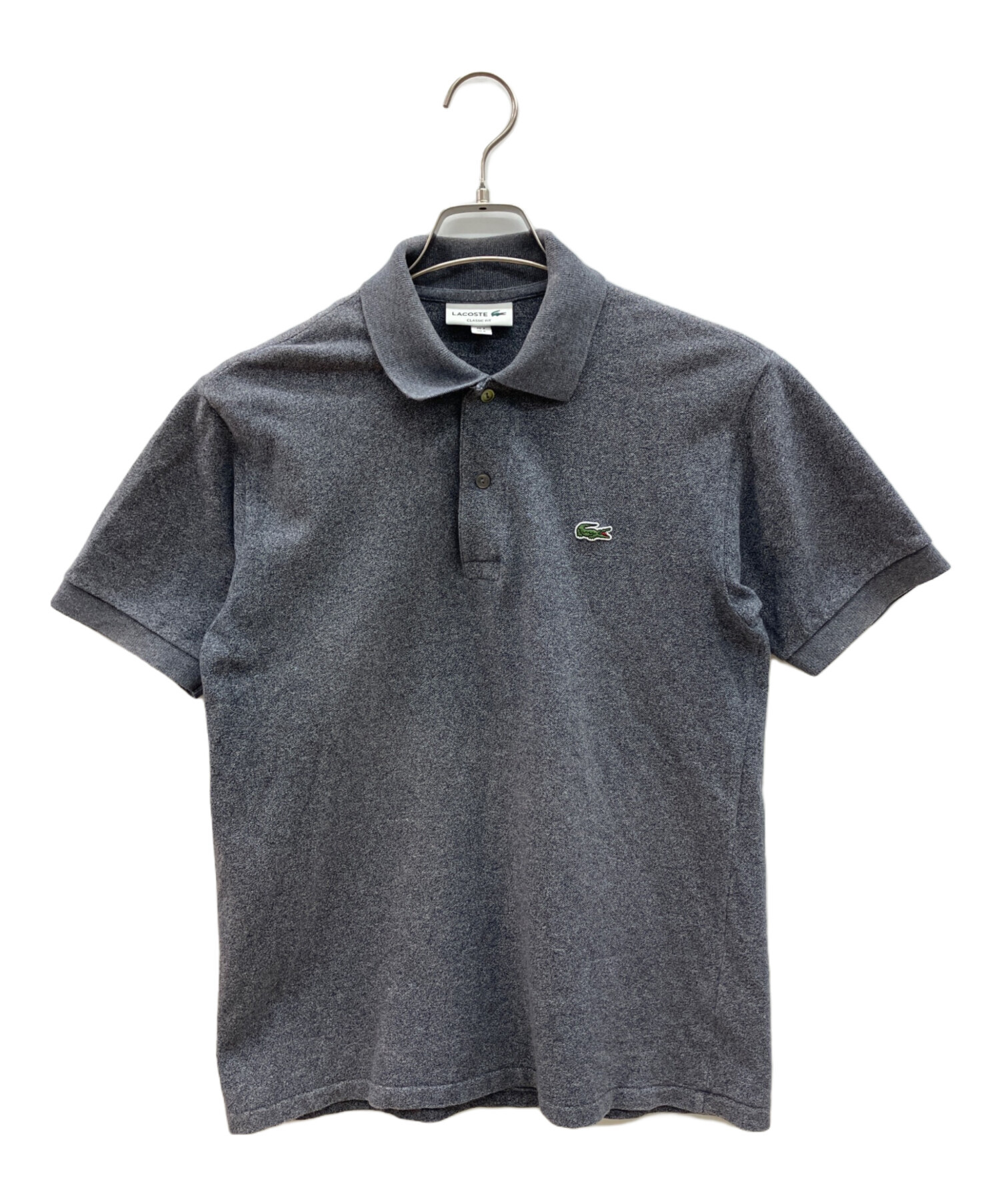 中古・古着通販】LACOSTE (ラコステ) ポロシャツ グレー サイズ:S