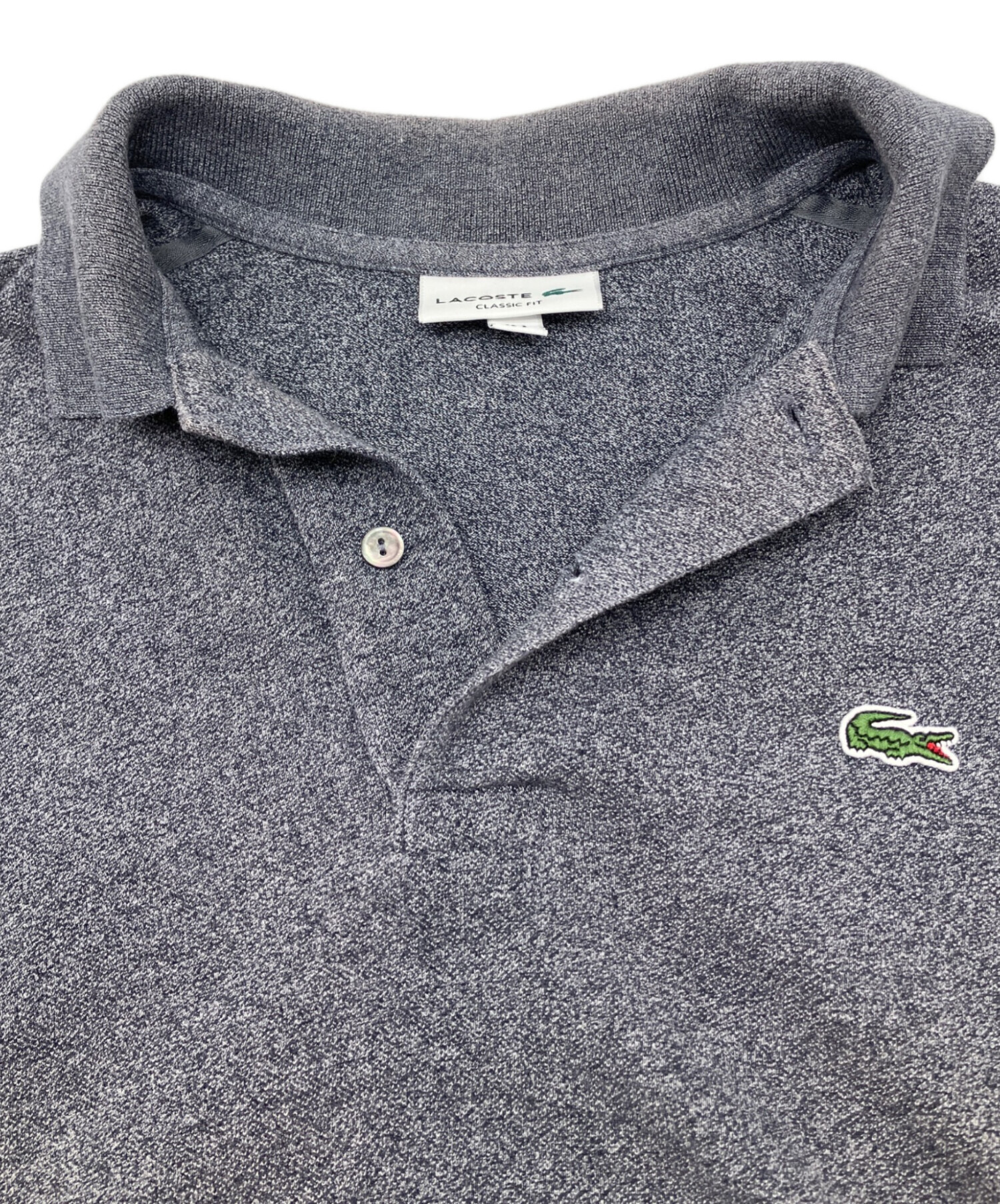 中古・古着通販】LACOSTE (ラコステ) ポロシャツ グレー サイズ:S