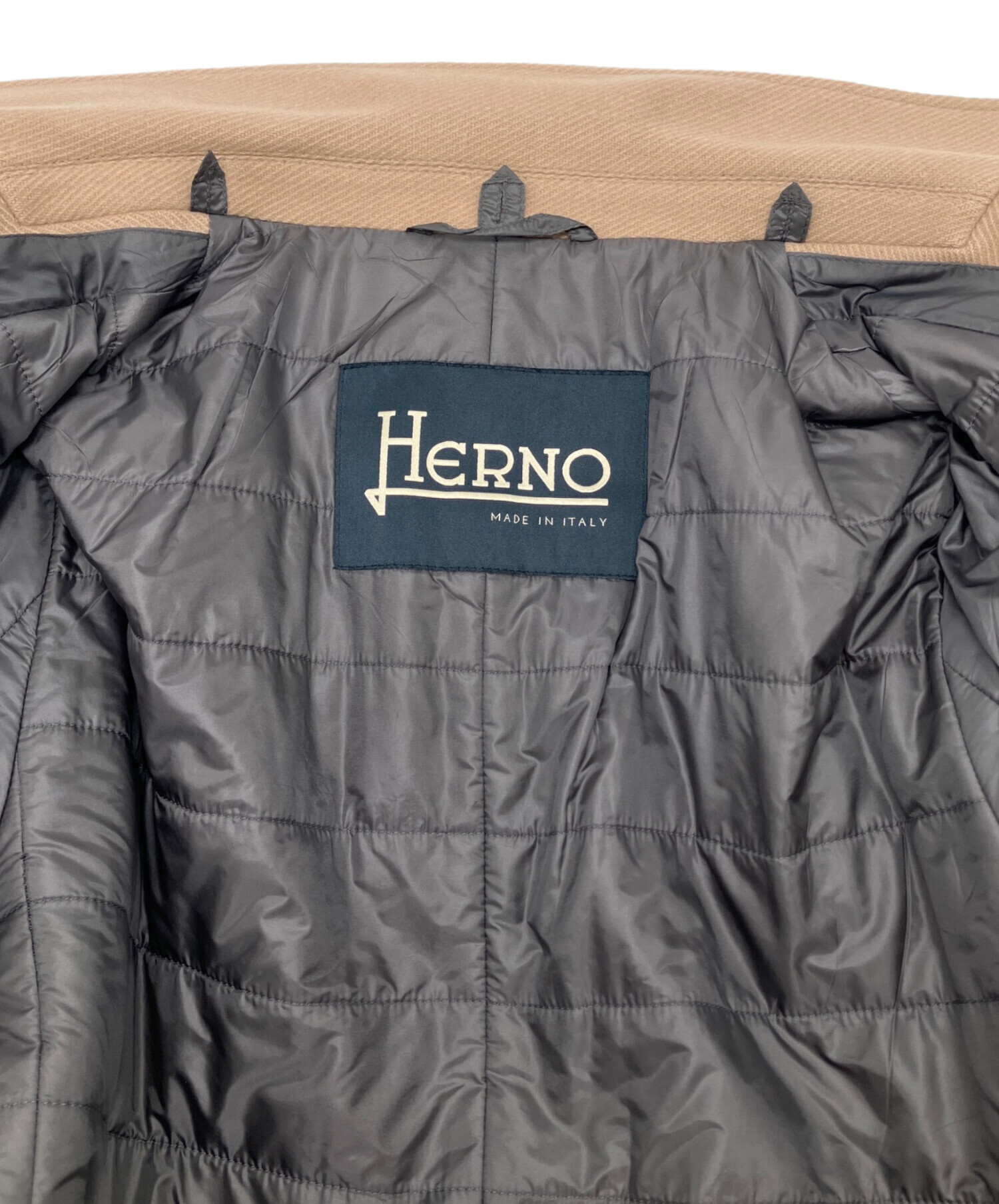 中古・古着通販】HERNO (ヘルノ) チェスターコート ベージュ サイズ:44