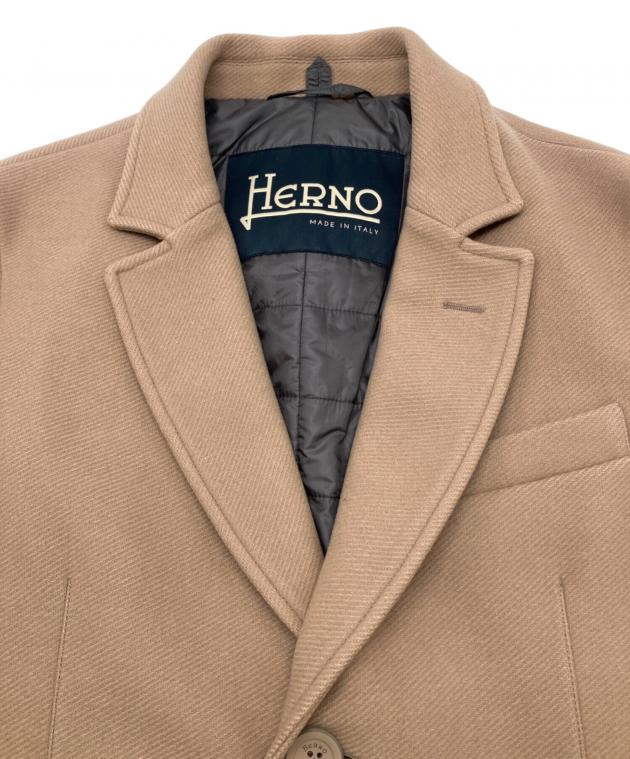 中古・古着通販】HERNO (ヘルノ) チェスターコート ベージュ サイズ:44