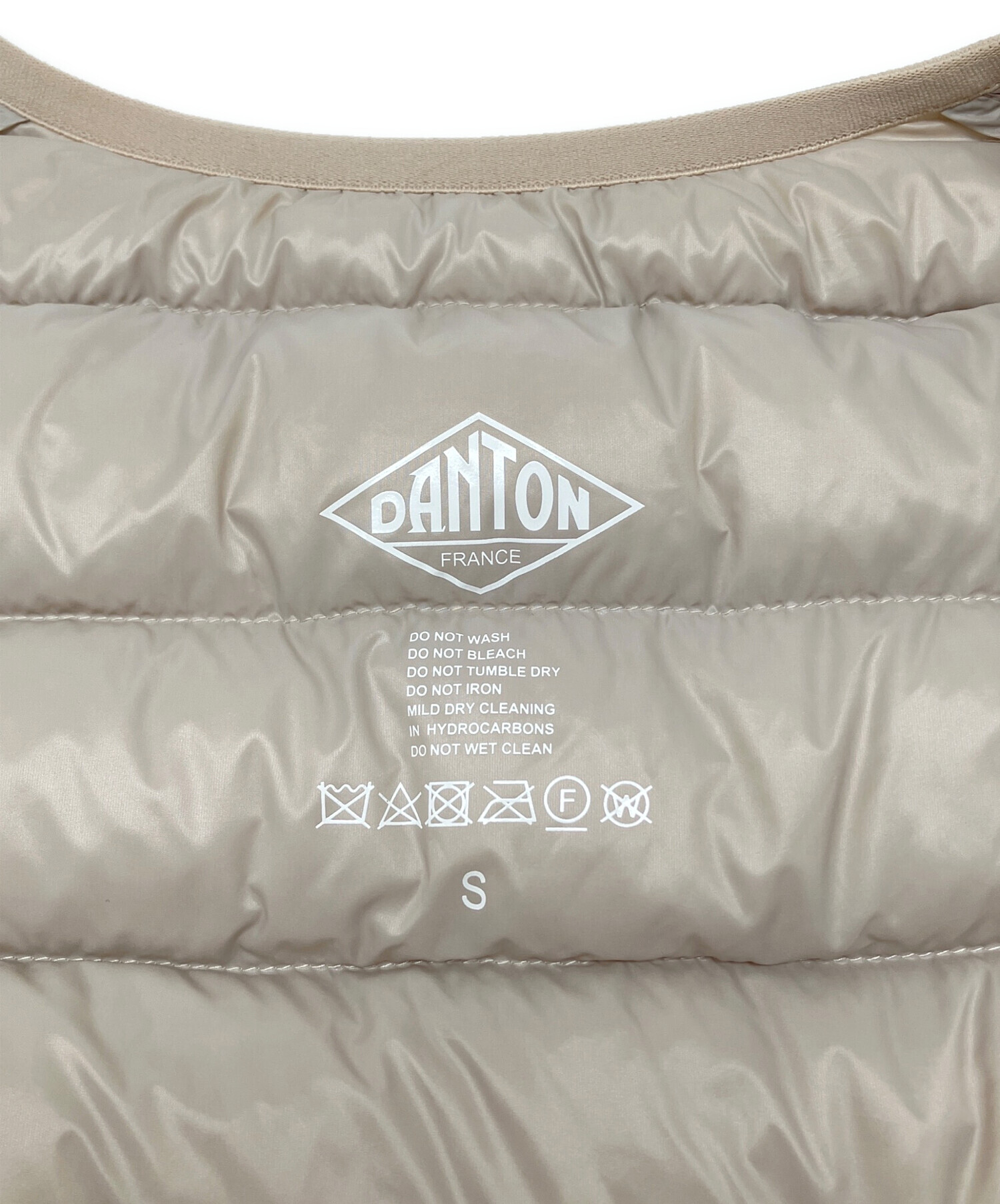中古・古着通販】DANTON (ダントン) ダウンベスト ベージュ サイズ:S
