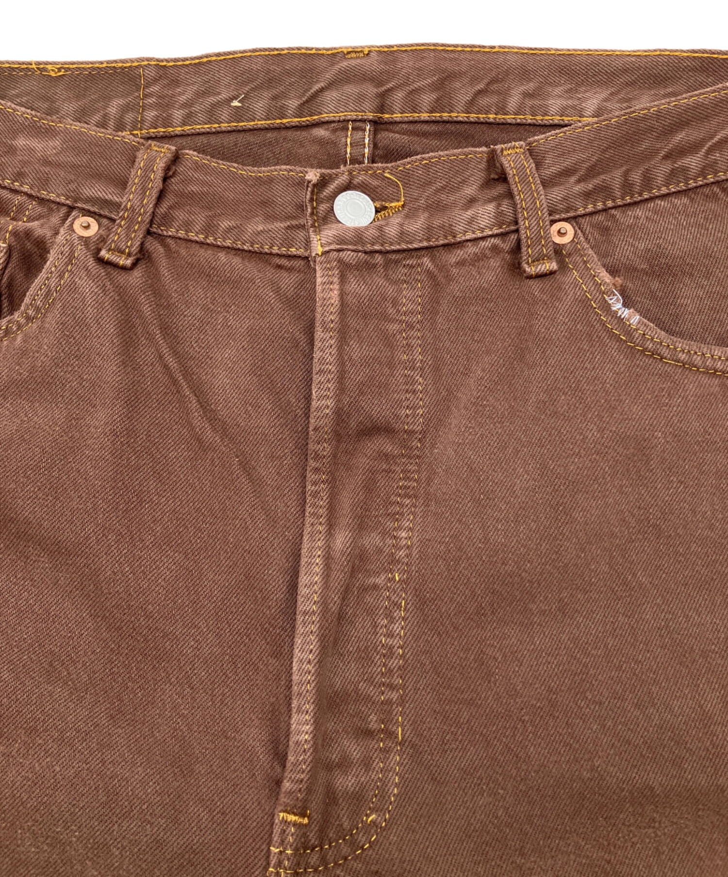 LEVI'S リーバイス パンツ（その他） S 茶 【古着】【中古】【送料無料】 中古・古着通販】LEVI'S (リーバイス) 501デニムパンツ ブラウン