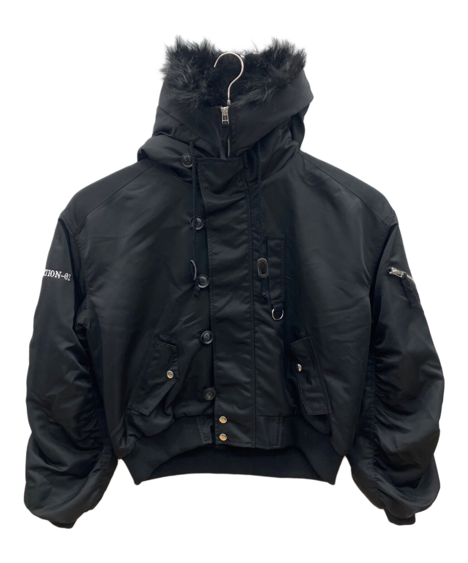 中古・古着通販】RASVOA (ラスボア) N-2Bジャケット ブラック サイズ 