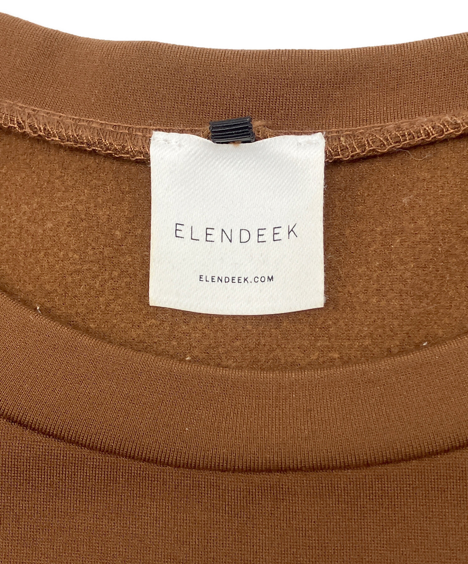 中古・古着通販】ELENDEEK (エレンディーク) 長袖ワンピース ブラウン 