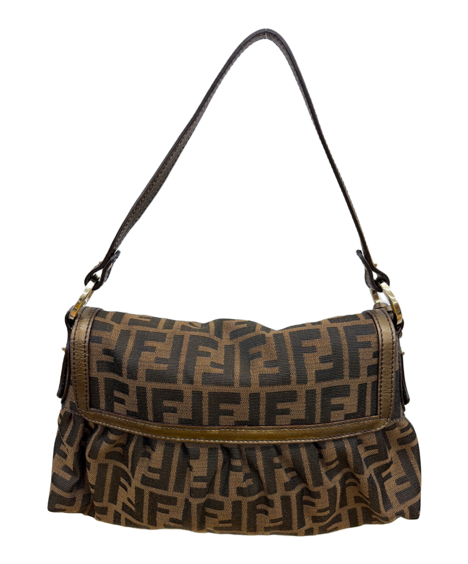 ✨FENDI✨フェンディ✨ズッカ✨ゼブラ✨ブラウン✨ハンドバック✨ 中古・古着通販】FENDI (フェンディ) ズッカ シェフバッグ ブラウン
