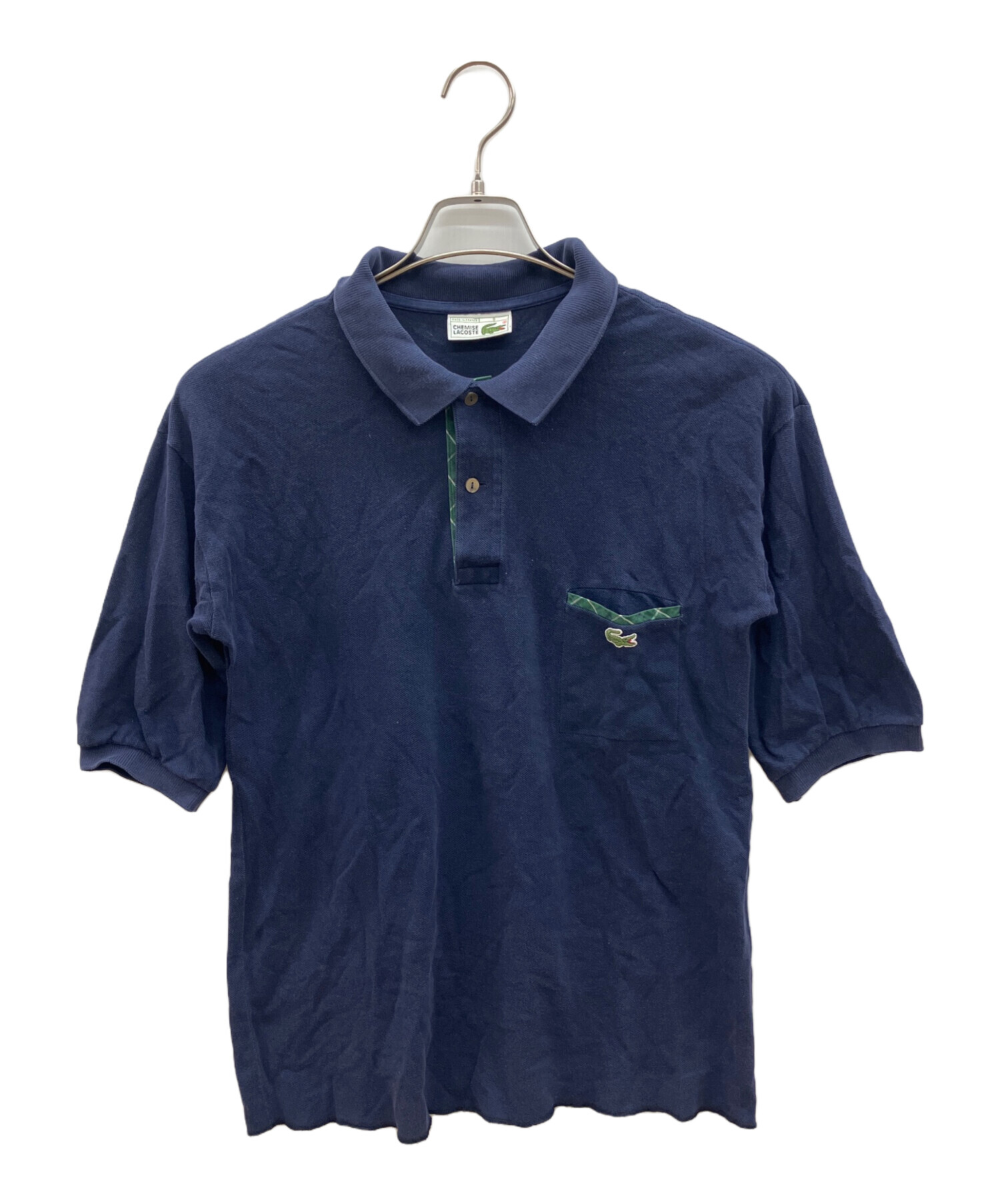 【ラコステ】80s フランス製　フレラコ　CHEMISE ポロシャツ　ネイビー 中古・古着通販】LACOSTE (ラコステ) 80sポロシャツ ネイビー サイズ:8
