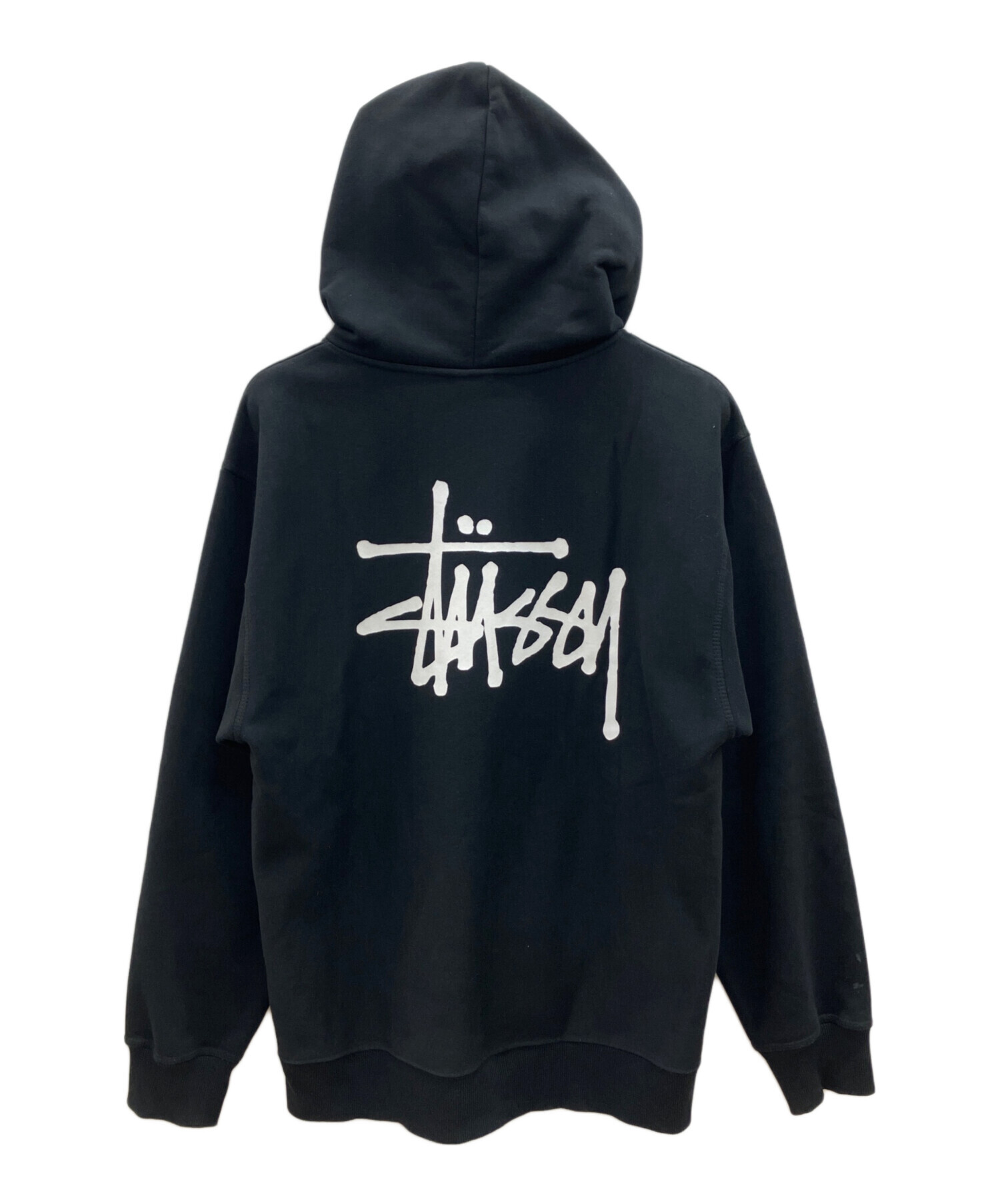 中古・古着通販】stussy (ステューシー) ジップパーカー ブラック