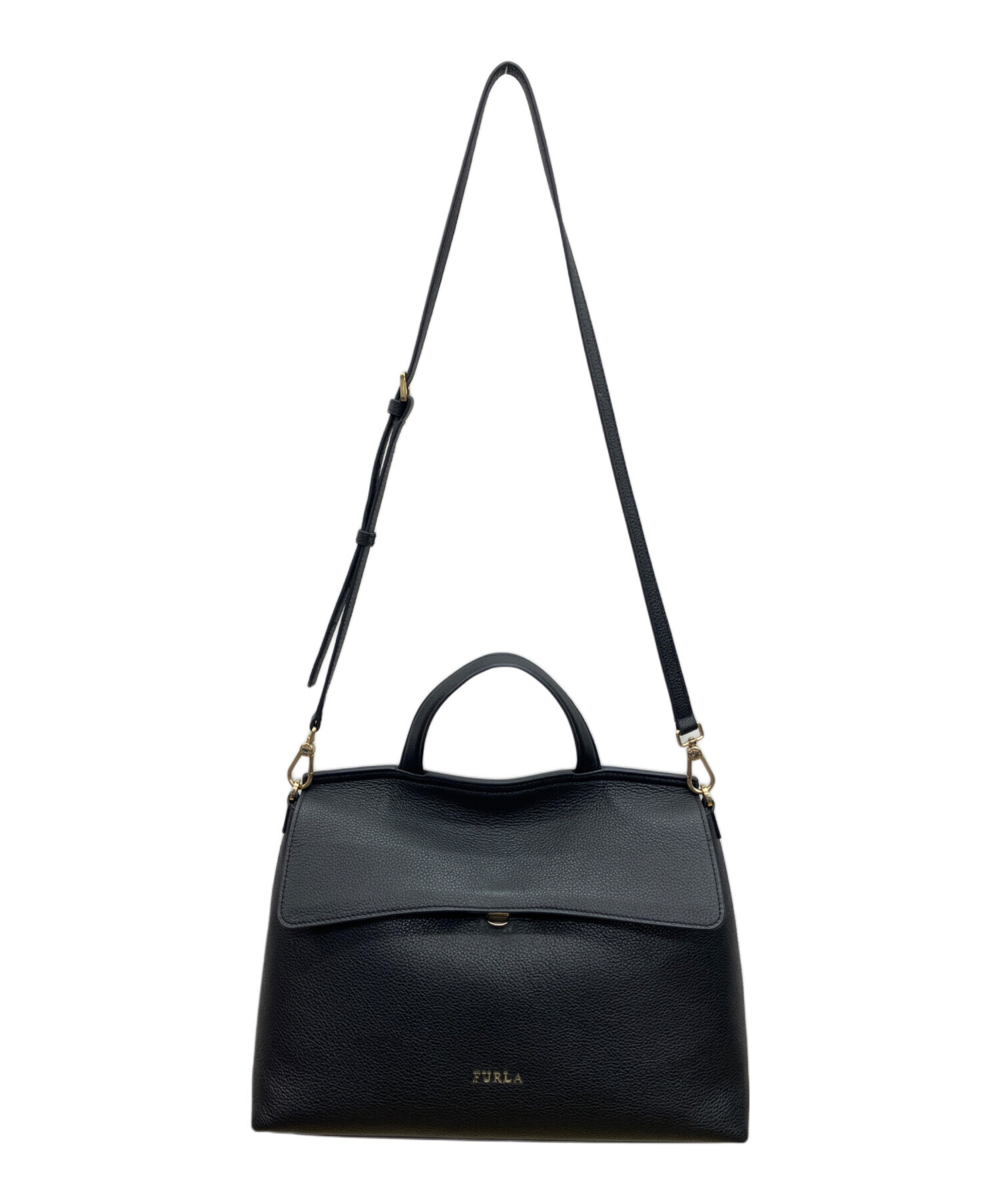 中古・古着通販】FURLA (フルラ) 2WAYバッグ ブラック｜ブランド・古着