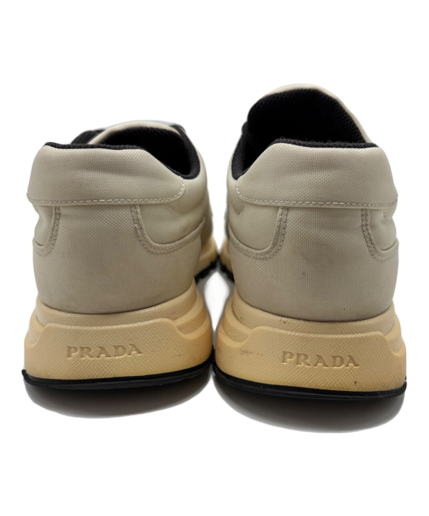 美品★プラダ★レザースニーカー★箱付き 中古・古着通販】PRADA (プラダ) ローカットスニーカー ホワイト
