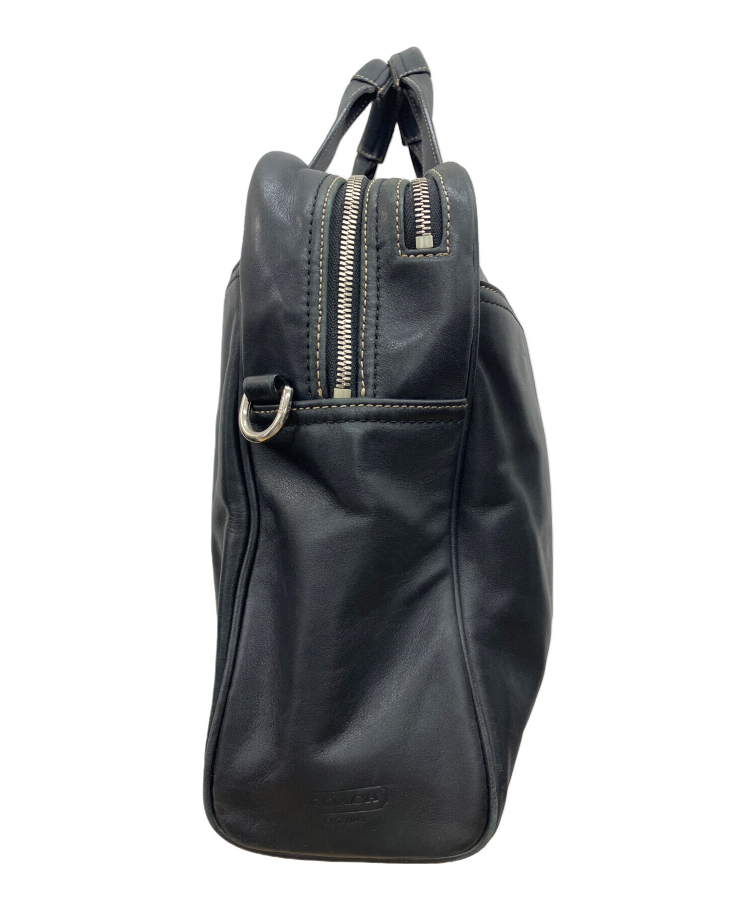 中古・古着通販】COACH (コーチ) オールレザー ビジネスバッグ