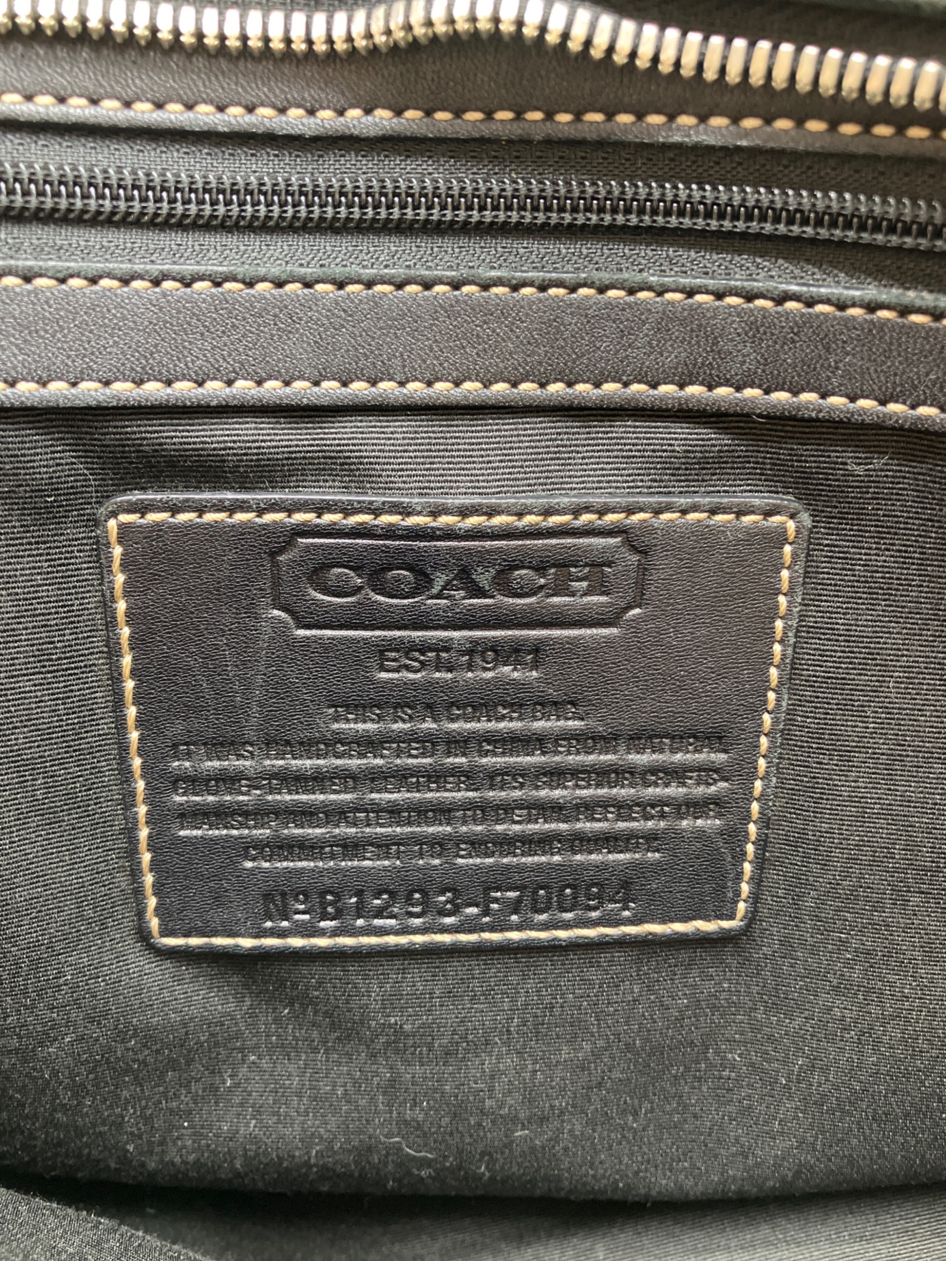 中古・古着通販】COACH (コーチ) オールレザー ビジネスバッグ