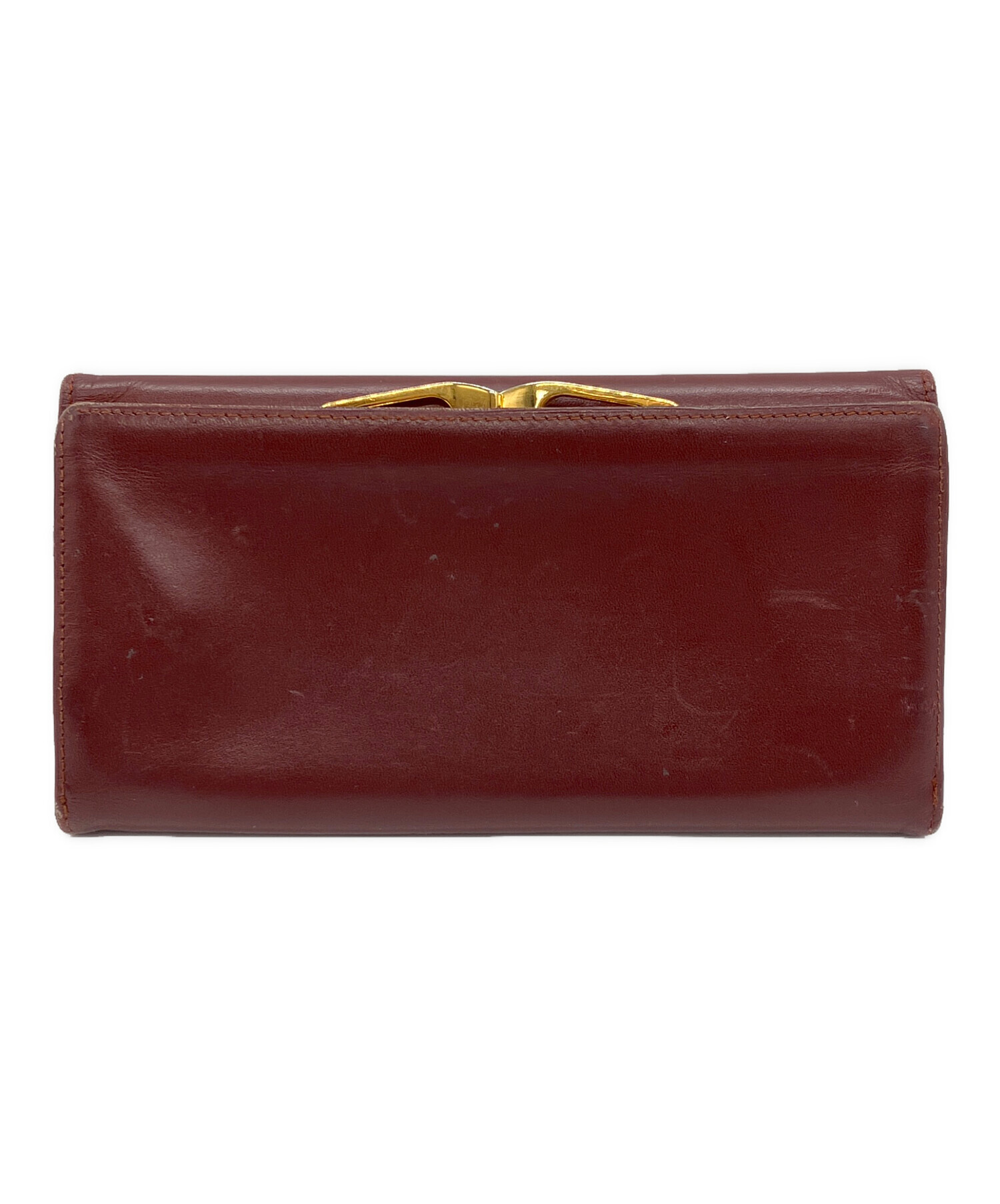 中古・古着通販】Cartier (カルティエ) 長財布 ワインレッド｜ブランド