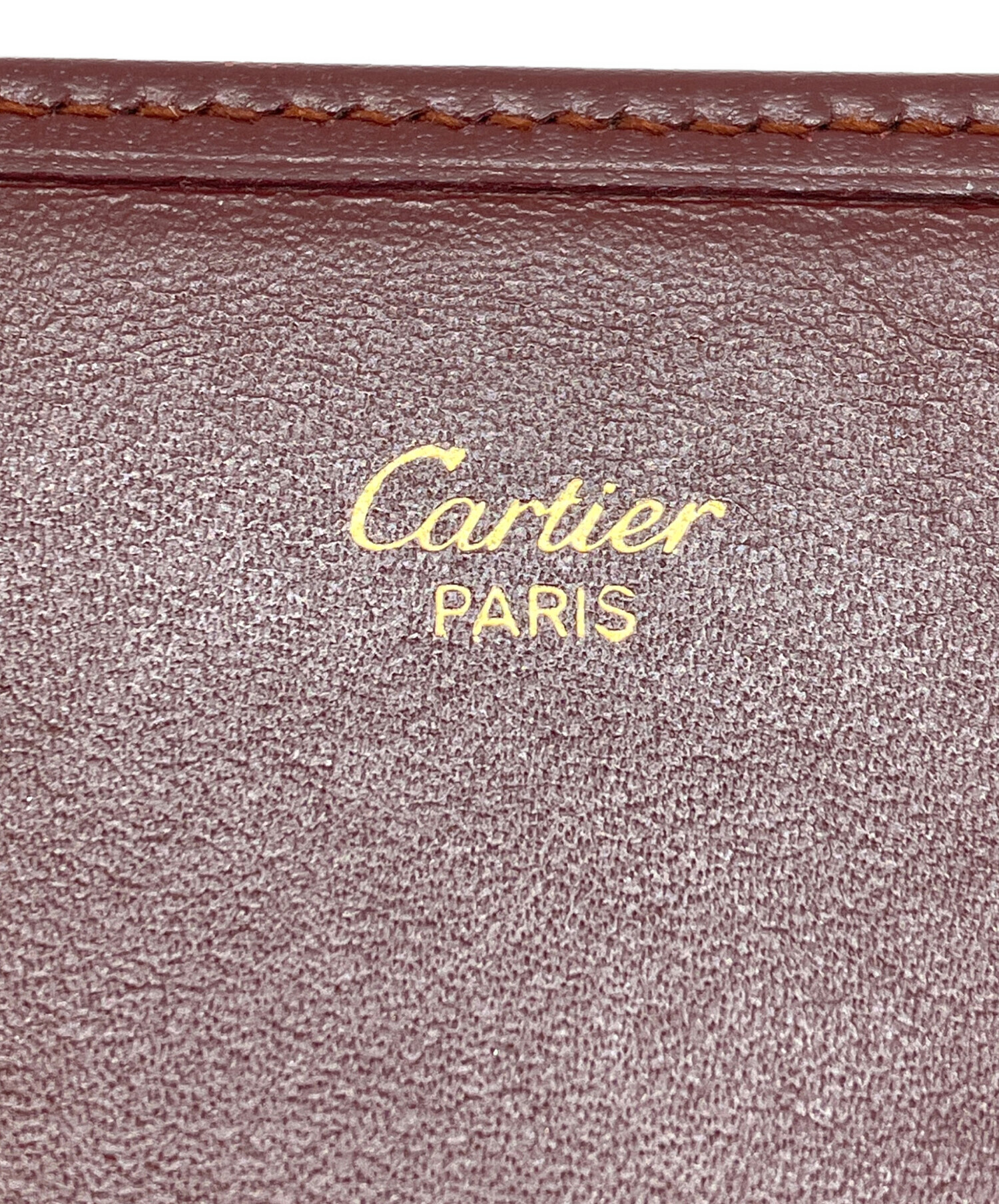 中古・古着通販】Cartier (カルティエ) 長財布 ワインレッド｜ブランド