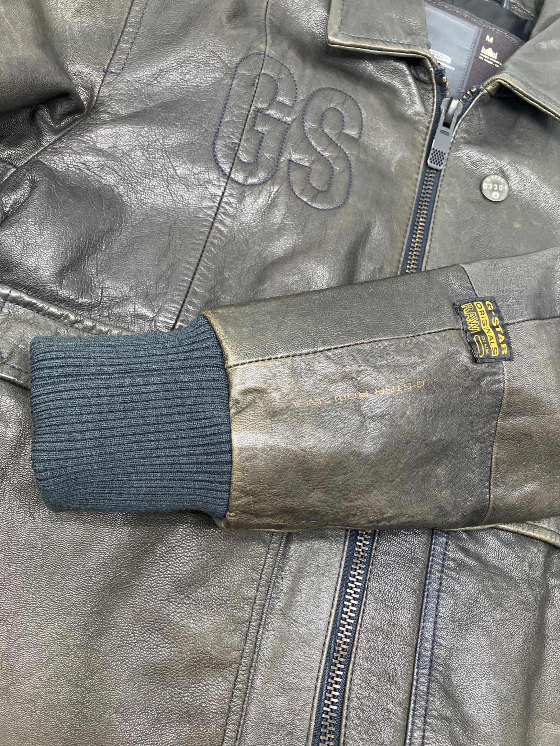 中古・古着通販】G-STAR RAW (ジースターロゥ) レザージャケット
