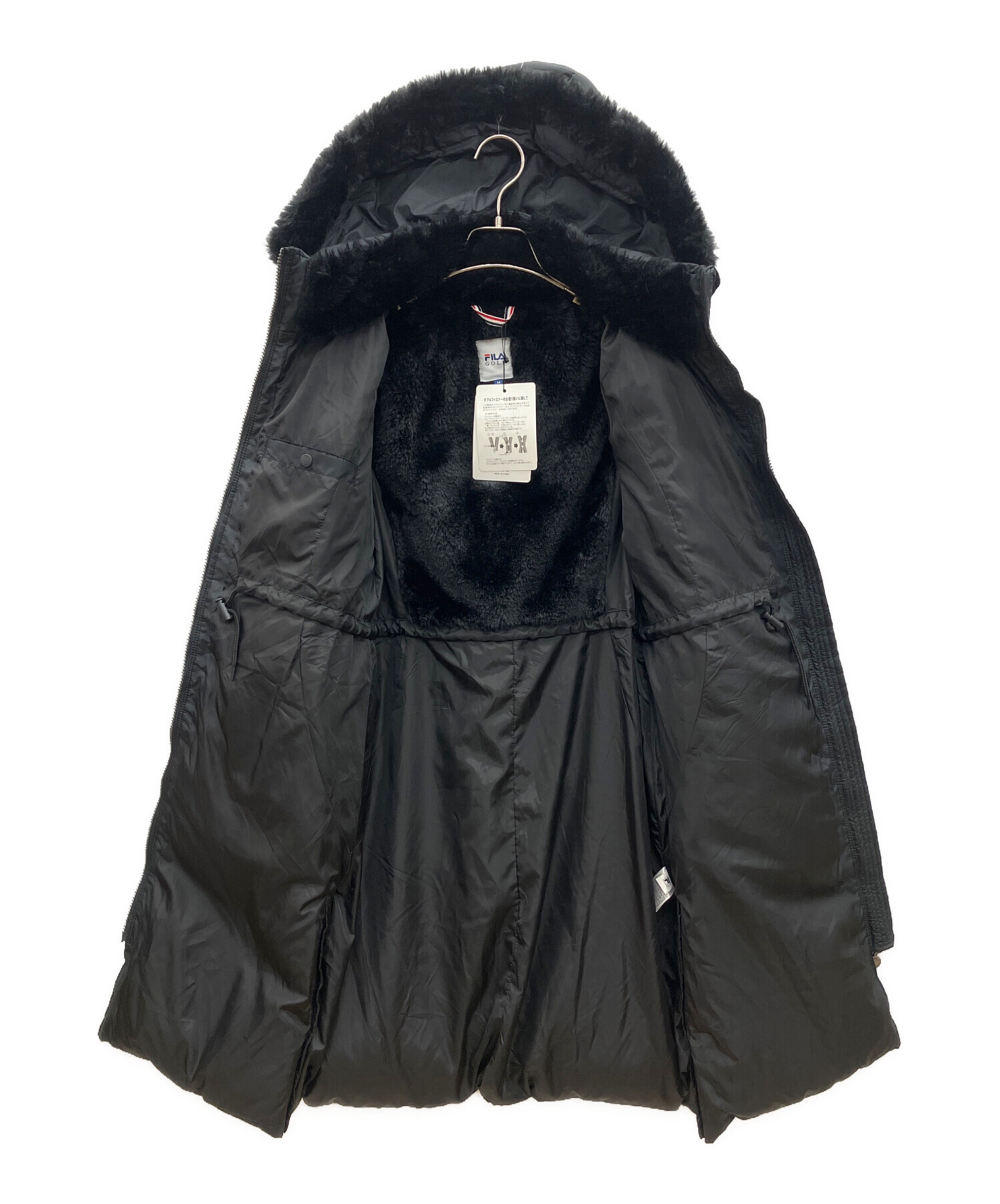 中古・古着通販】FILA GOLF (フィラゴルフ) ダウンコート ブラック