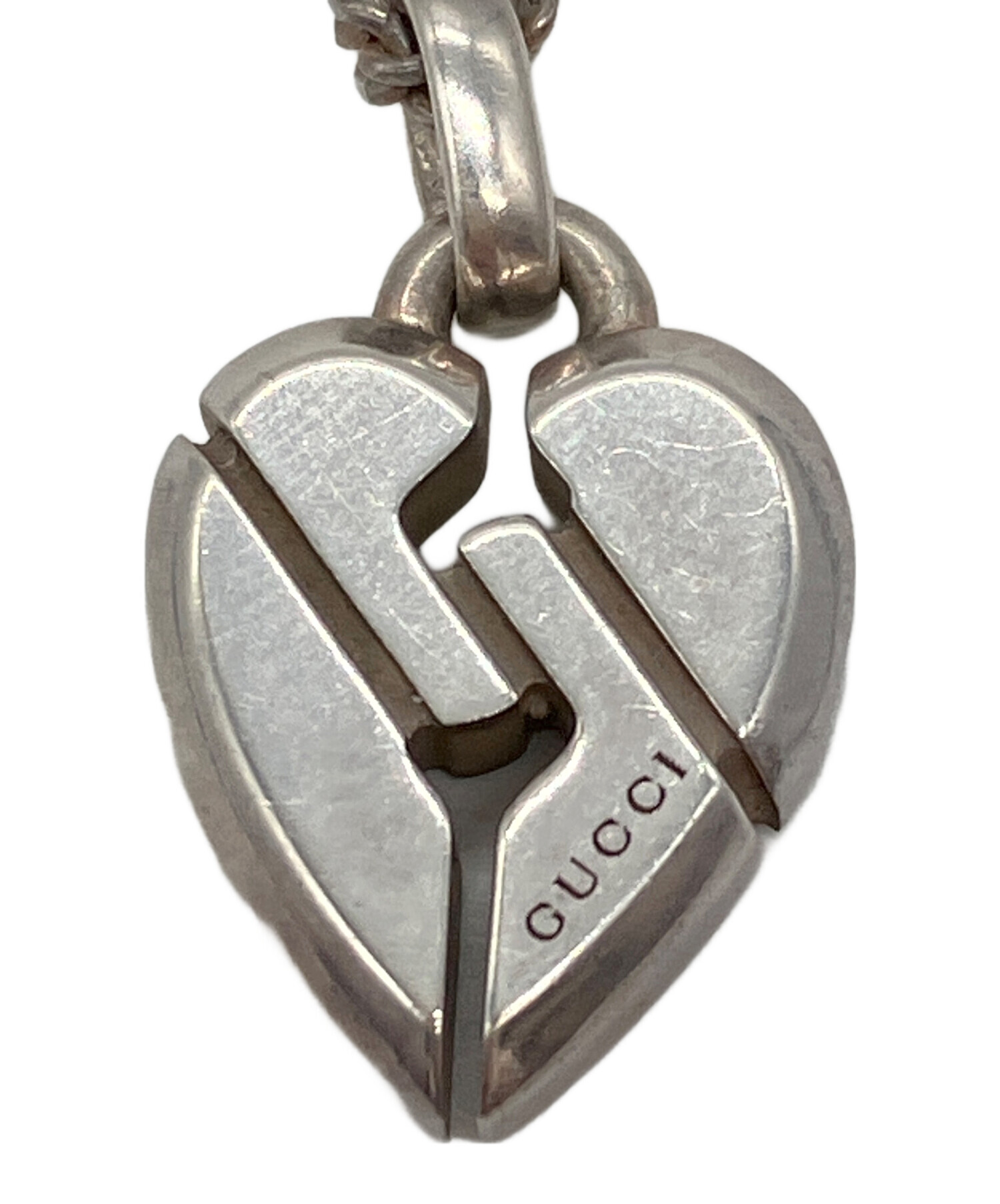 美品　GUCCI ノットペンダント 中古・古着通販】GUCCI (グッチ) ノットハート ネックレス｜ブランド