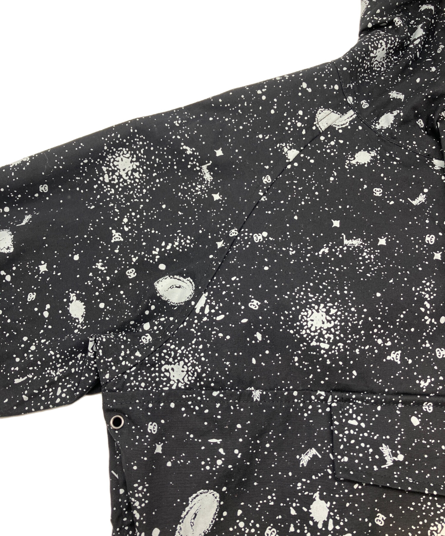 中古・古着通販】stussy (ステューシー) アノラックパーカー ブラック