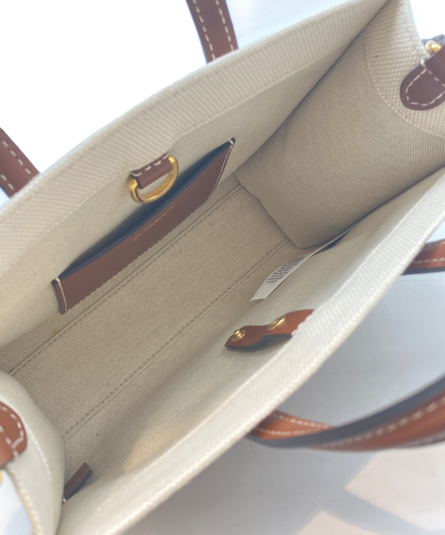 中古・古着通販】BURBERRY (バーバリー) ミニフレヤトート ベージュ 