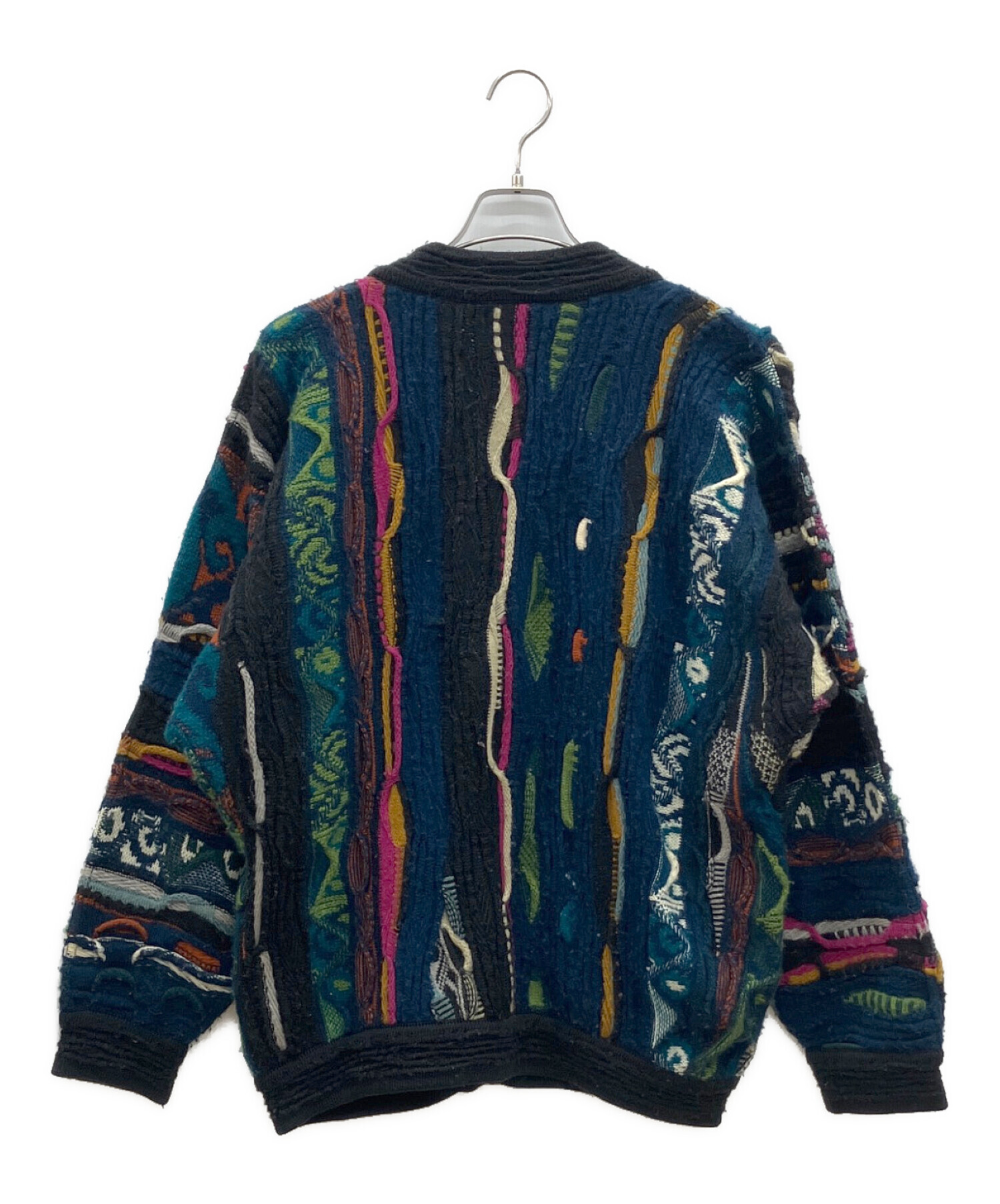 中古・古着通販】Coogi (クージー) 3Dカーディガン ブラック サイズ:M