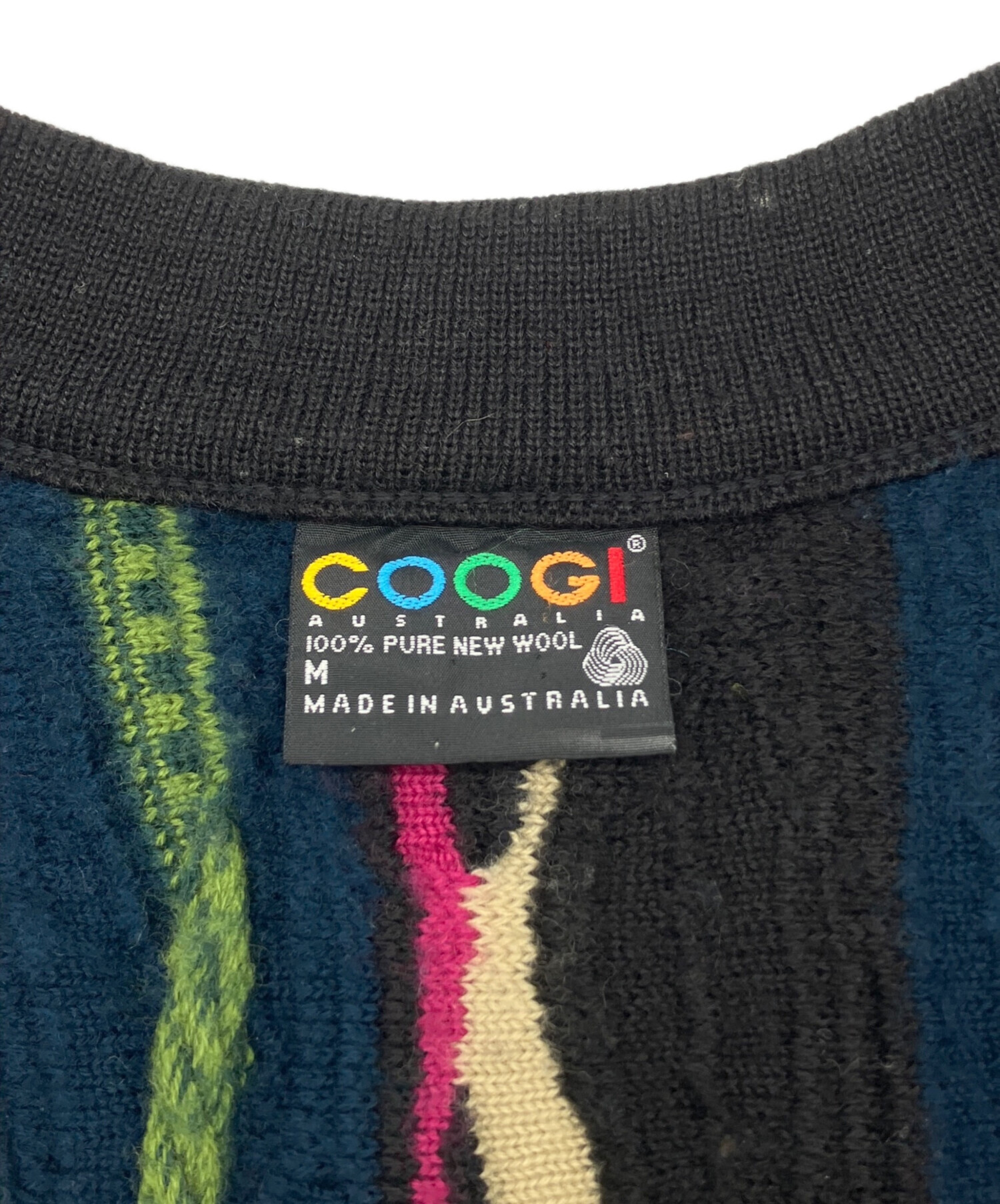 中古・古着通販】Coogi (クージー) 3Dカーディガン ブラック サイズ:M